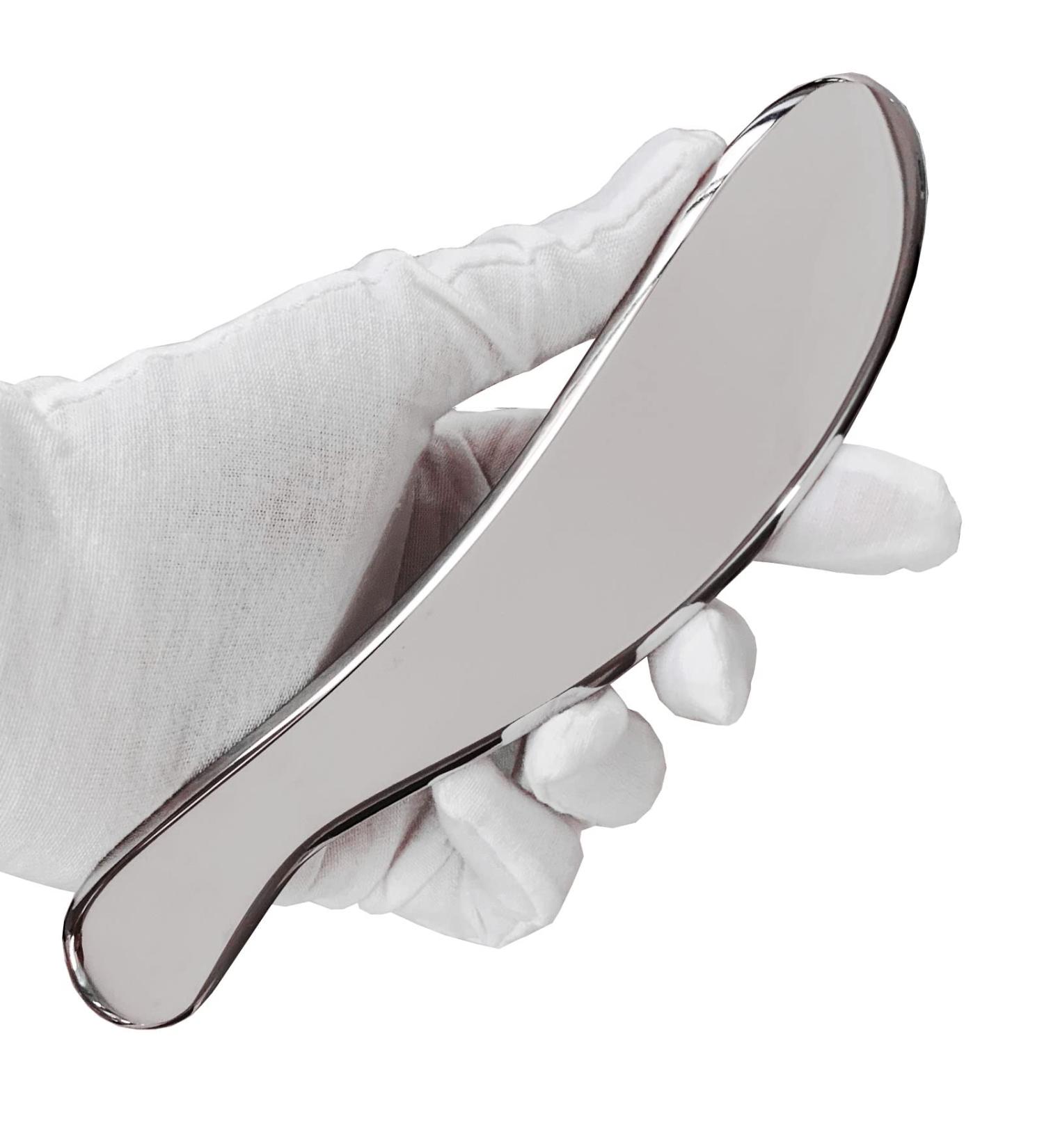 Gyx Coele Gua Sha Stainless Steel Massage Device | IASTM Tools for Soft Tissue Therapy | Back Legs Arms Neck & Shoulder Relief - Buy Online on GoSupps.com