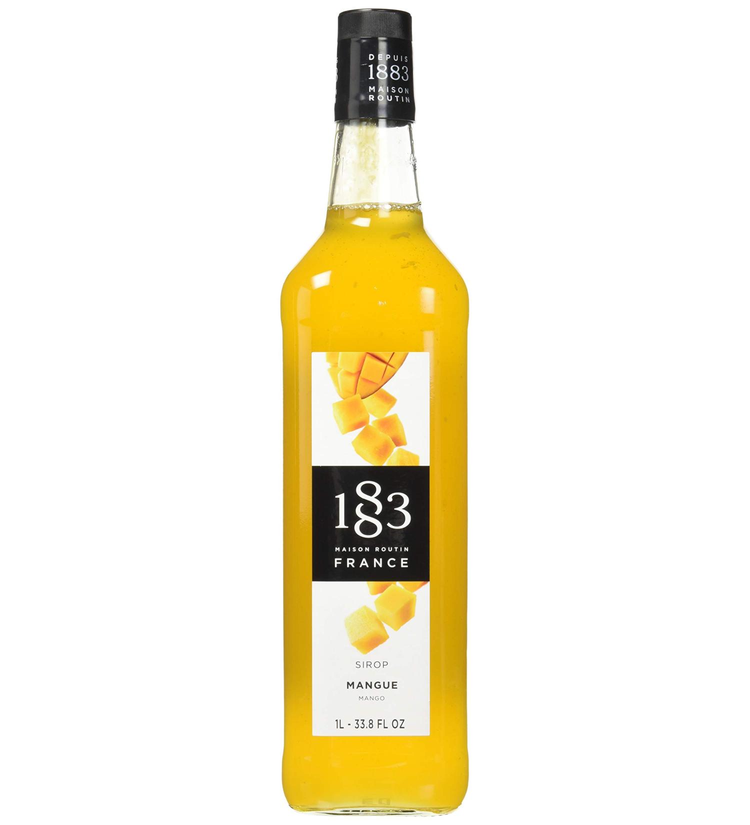 Maison Routin 1883 Mango Syrup Glass Bottle 1000 Milliliter - Buy Online on GoSupps.com