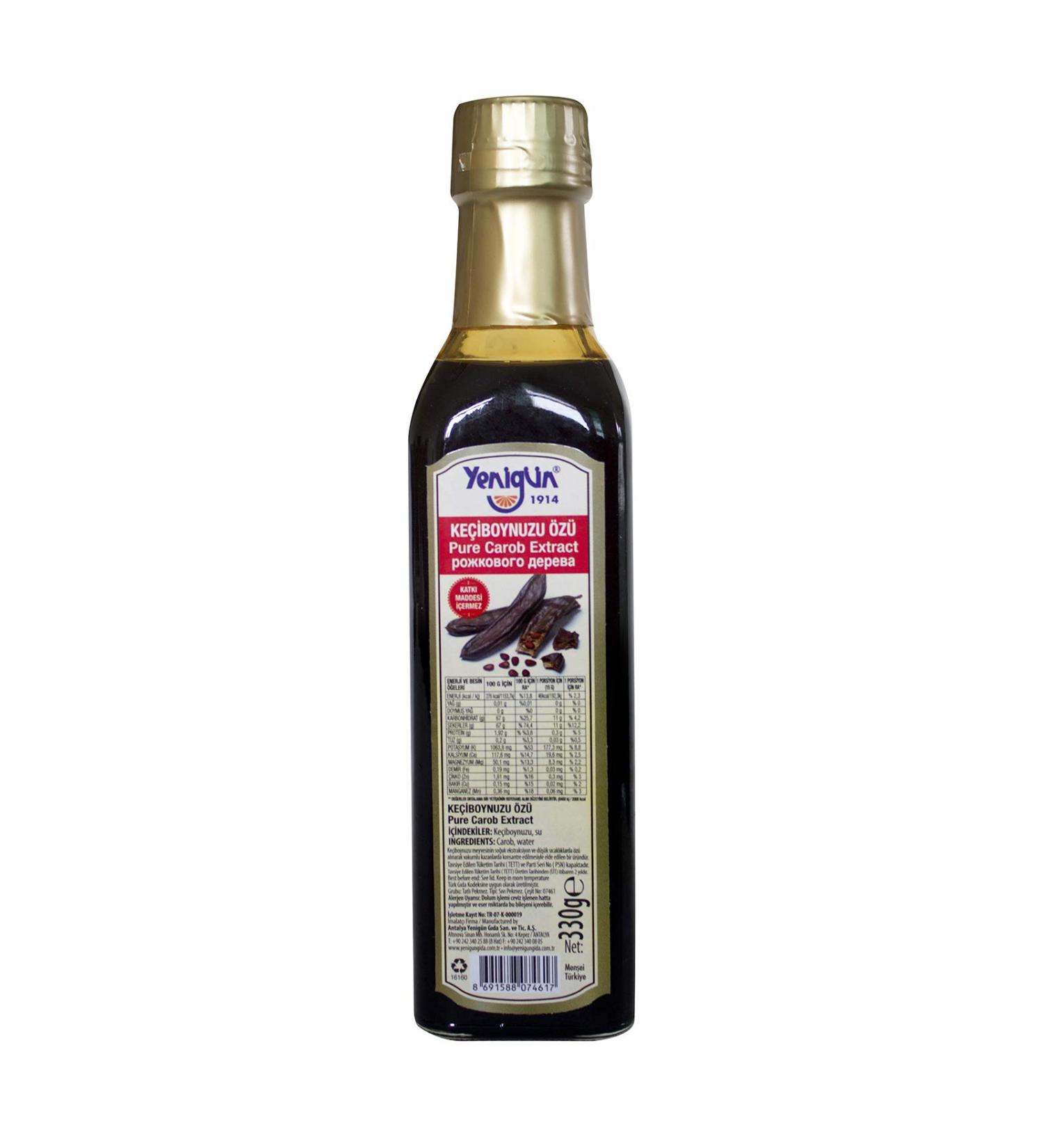 Pure Carob Syrup Extract - 100% Pure, No added sugar, no additives, 330 gr