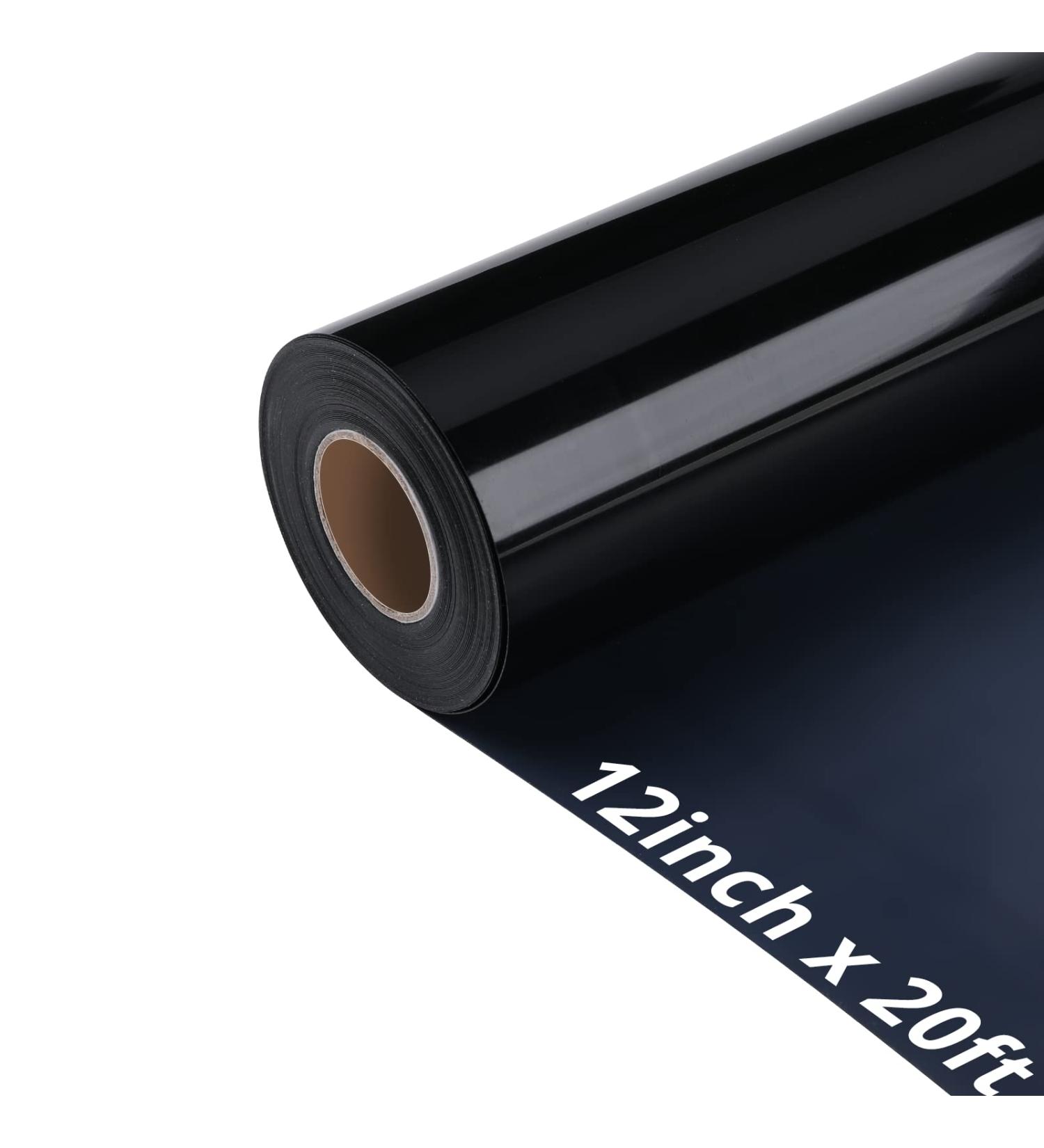 VAST WANT Black HTV Vinyl Roll - 12x20FT Heat Transfer Vinyl for T-Shirts | Iron-On Vinyl for Cricut & Cutting Machines - Easy Weed & Transfer - Buy Online on GoSupps.com