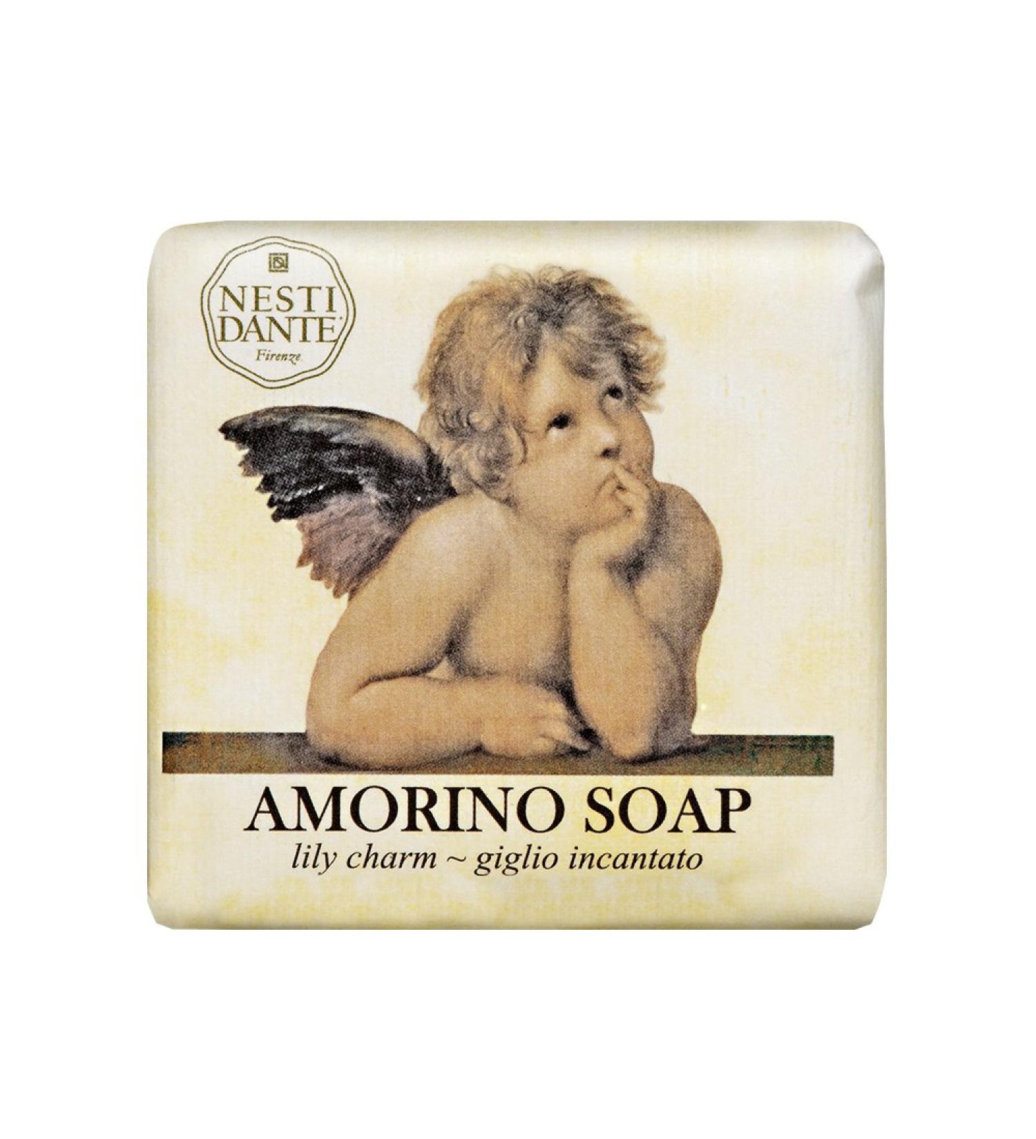 Nesti Dante Amorino Soap - Lily Charm 150g | Luxurious Italian Handmade Soap for All Skin Types | Shop Internationally - Buy Online on GoSupps.com