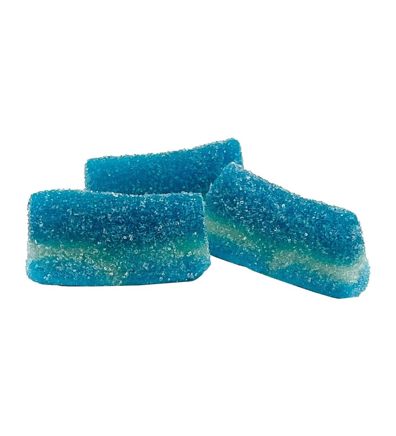 Fizzy Blue Raspberry Slices - 500g Gummy Sweets