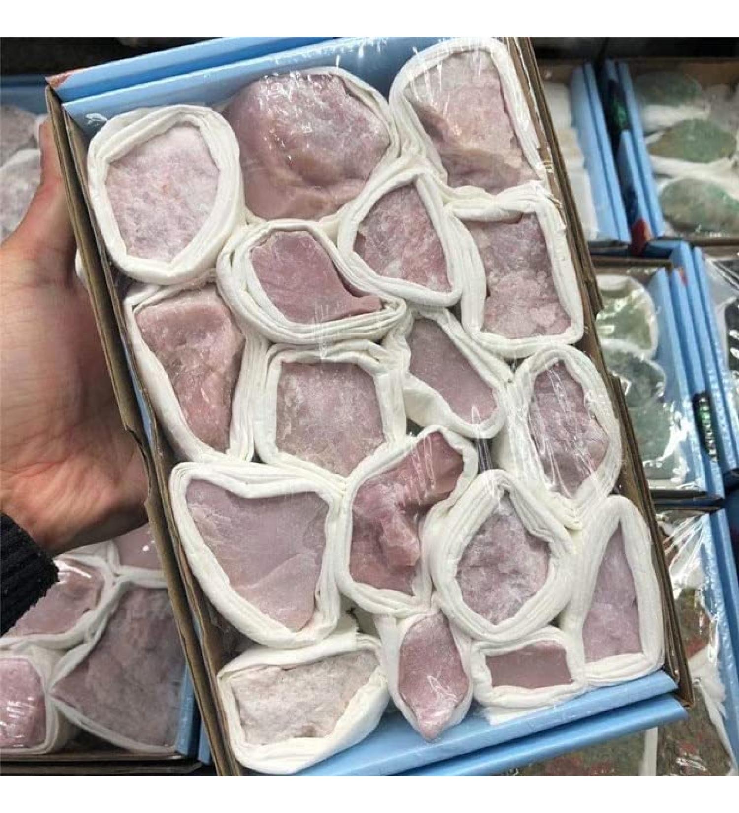Natural Quartz raw Crystals Stones Pink Opal Rough Set for Home Decoration - (Color: 1set Size: around40-60mm) Chakra Reiki Balancing - Buy Online on GoSupps.com