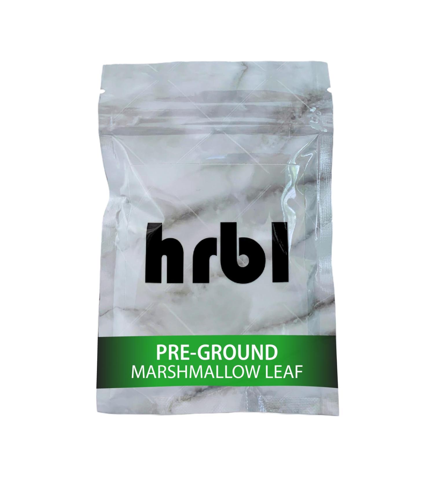hrbl Preground Marshmallow Leaf. Perfect as a loose-leaf tea for self-care rituals meditation and much more. (8g) - Buy Online on GoSupps.com