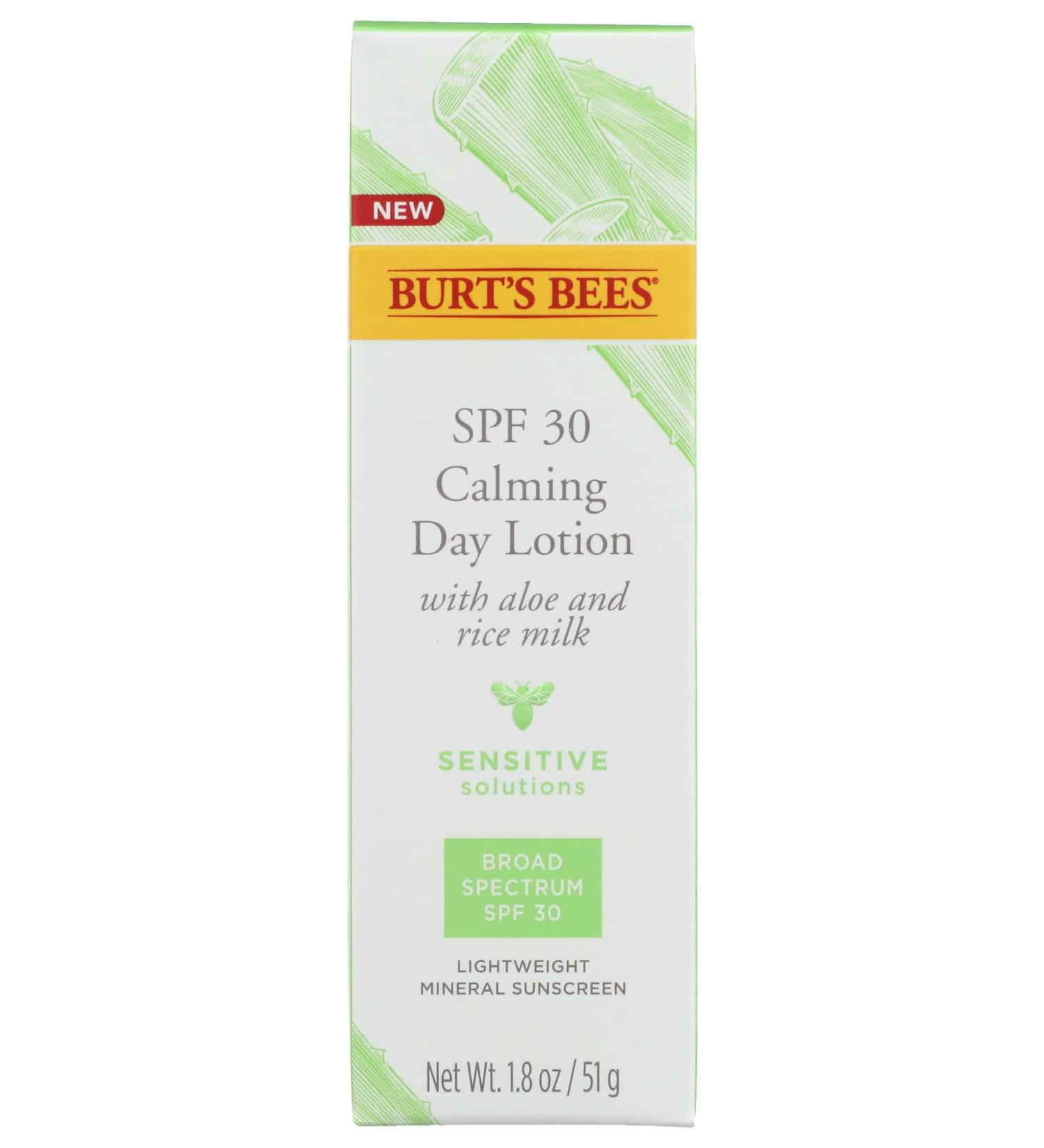 Burt's Bees Calming Day Lotion SPF 30 1.8 OZ | Moisturizer with Sun Protection - Buy Online on GoSupps.com