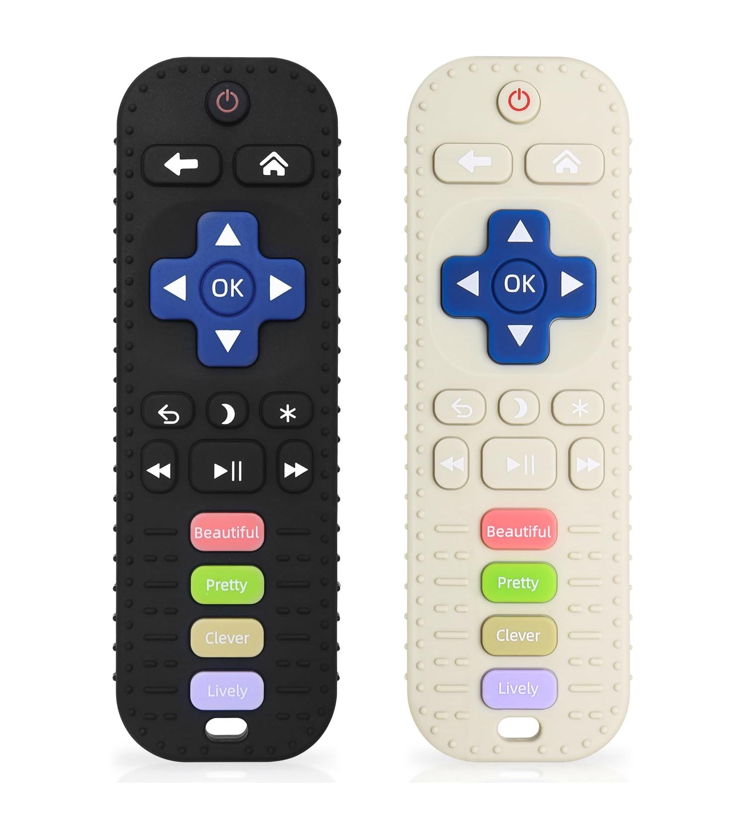 Remote Control Silicone Bathing Toy Set for Babies | Teething Aid & Gum Soothing Toys (2-Pack) - Black & White - Buy Online on GoSupps.com