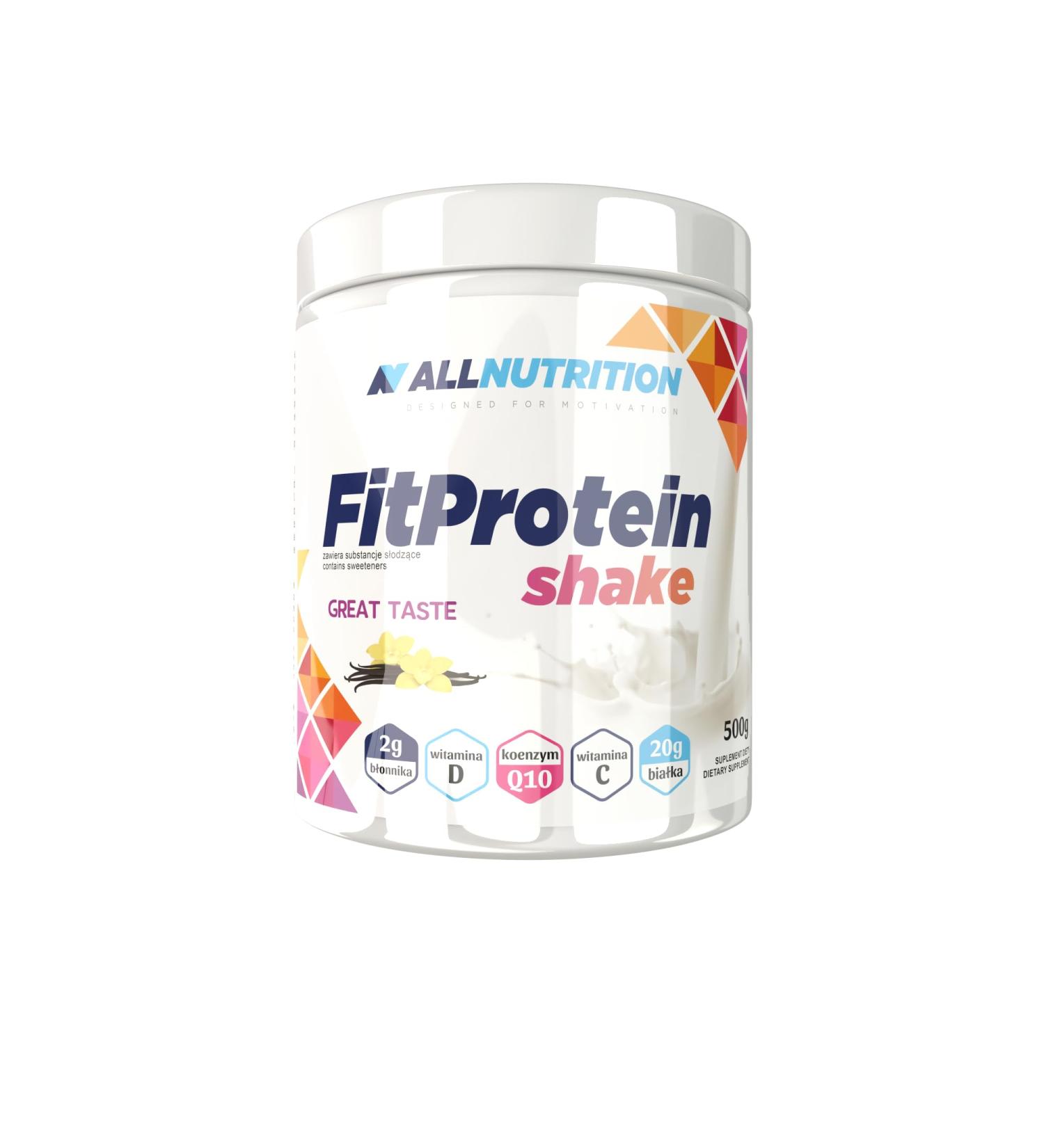 Allnutrition Fit Protein Shake, Vanilla - 500g
