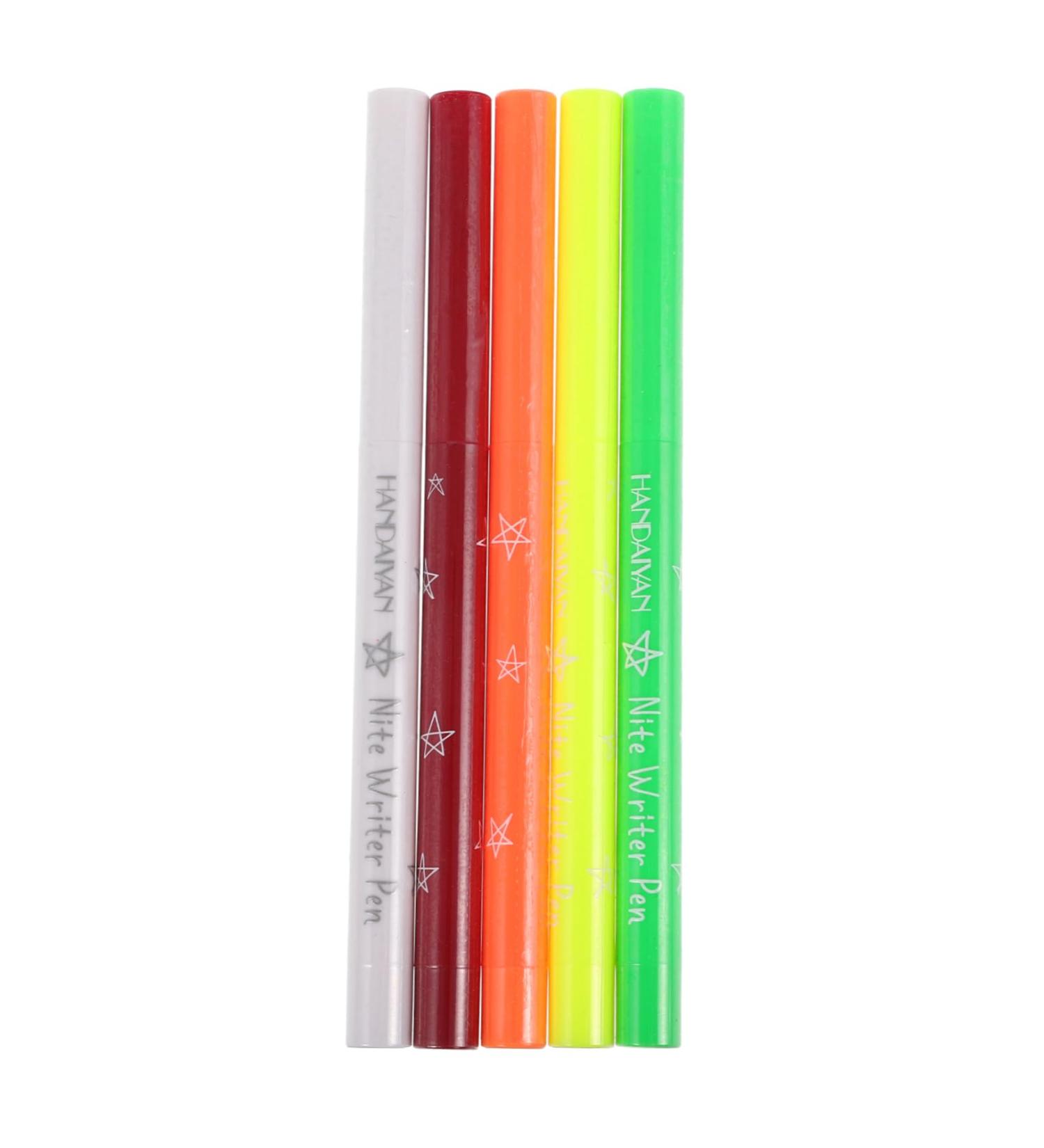Gogogmee 5pcs Halloween Paint Pen Fluorescence Eyeliner Pen Women Makeup Tool Eye Liner Eye Line Pen Plastic - Buy Online on GoSupps.com