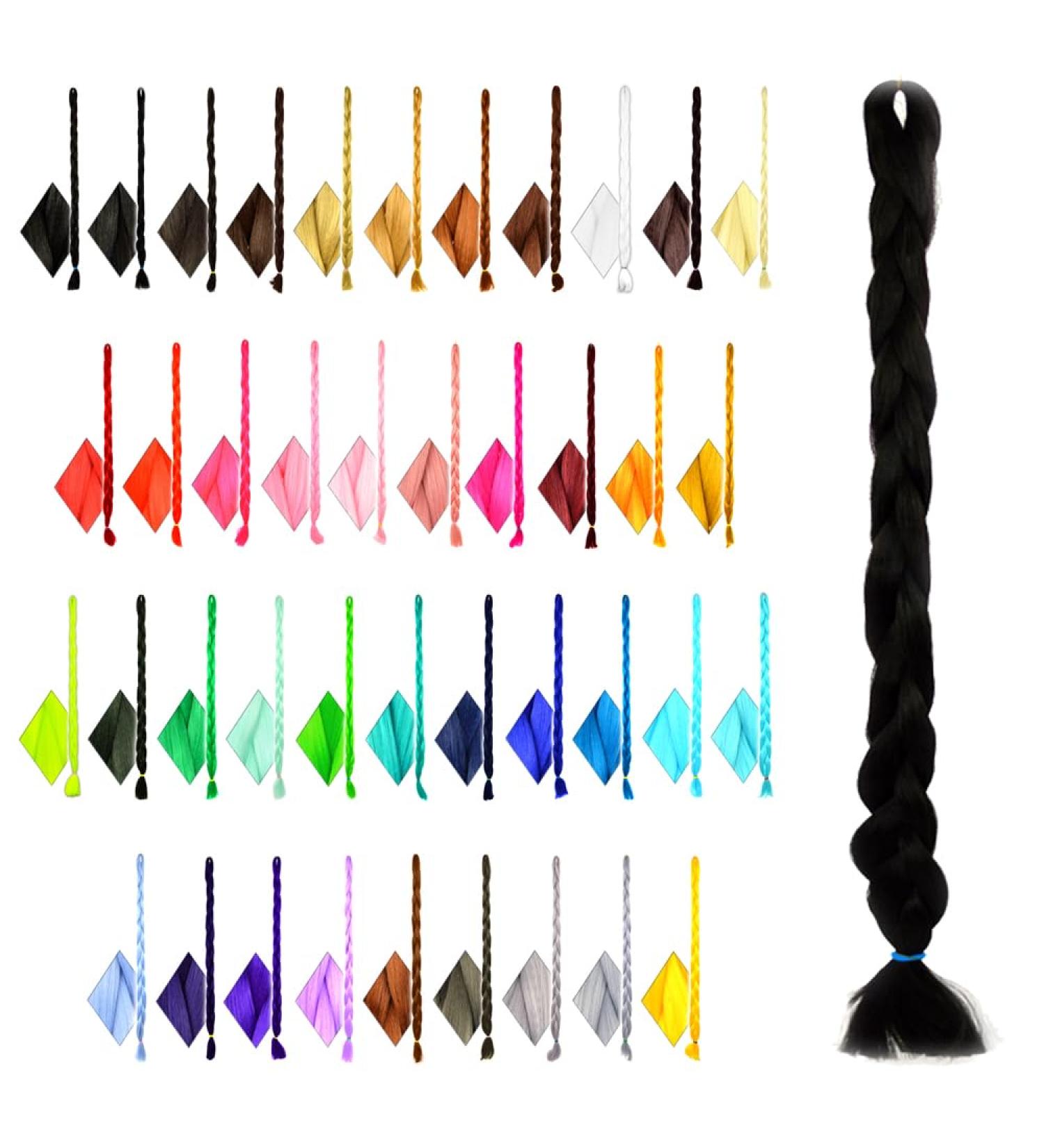 Premium 2m Long Mybraids - One-Colored Artificial Hair Extensions for Rasta Braids Dreads Box Braids & Cornrows - Natural Black - Buy Online on GoSupps.com