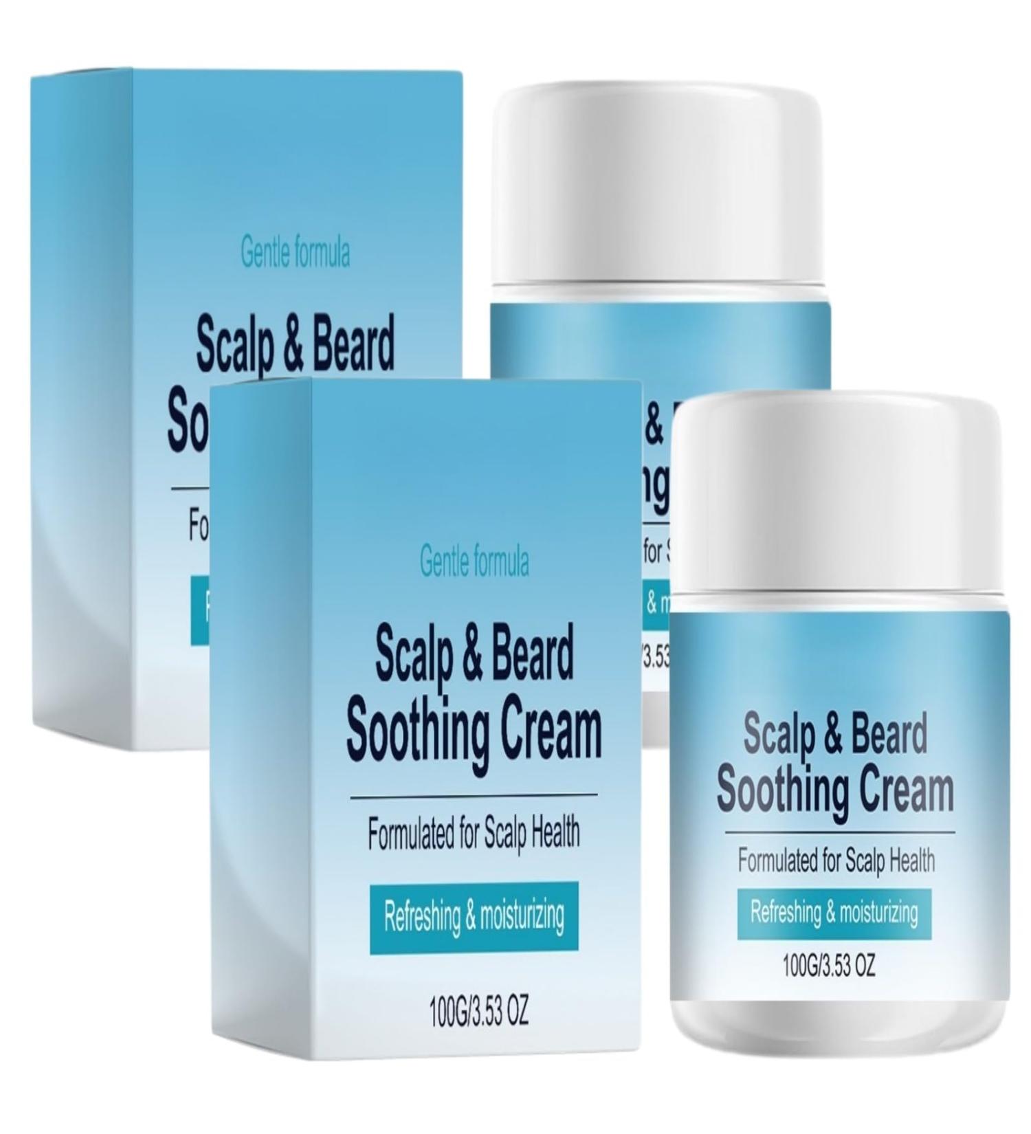 Cr me Apaisante pour Cuir Chevelu Sec Soin Barbe Pour une barbe plus Dense en Apparence Et Plus Douce Traitement Quotidien Hydratant et R confortant Irrit et Pellicules - Apaise les Inconforts et R 2 bo tes - Buy Online on GoSupps.com