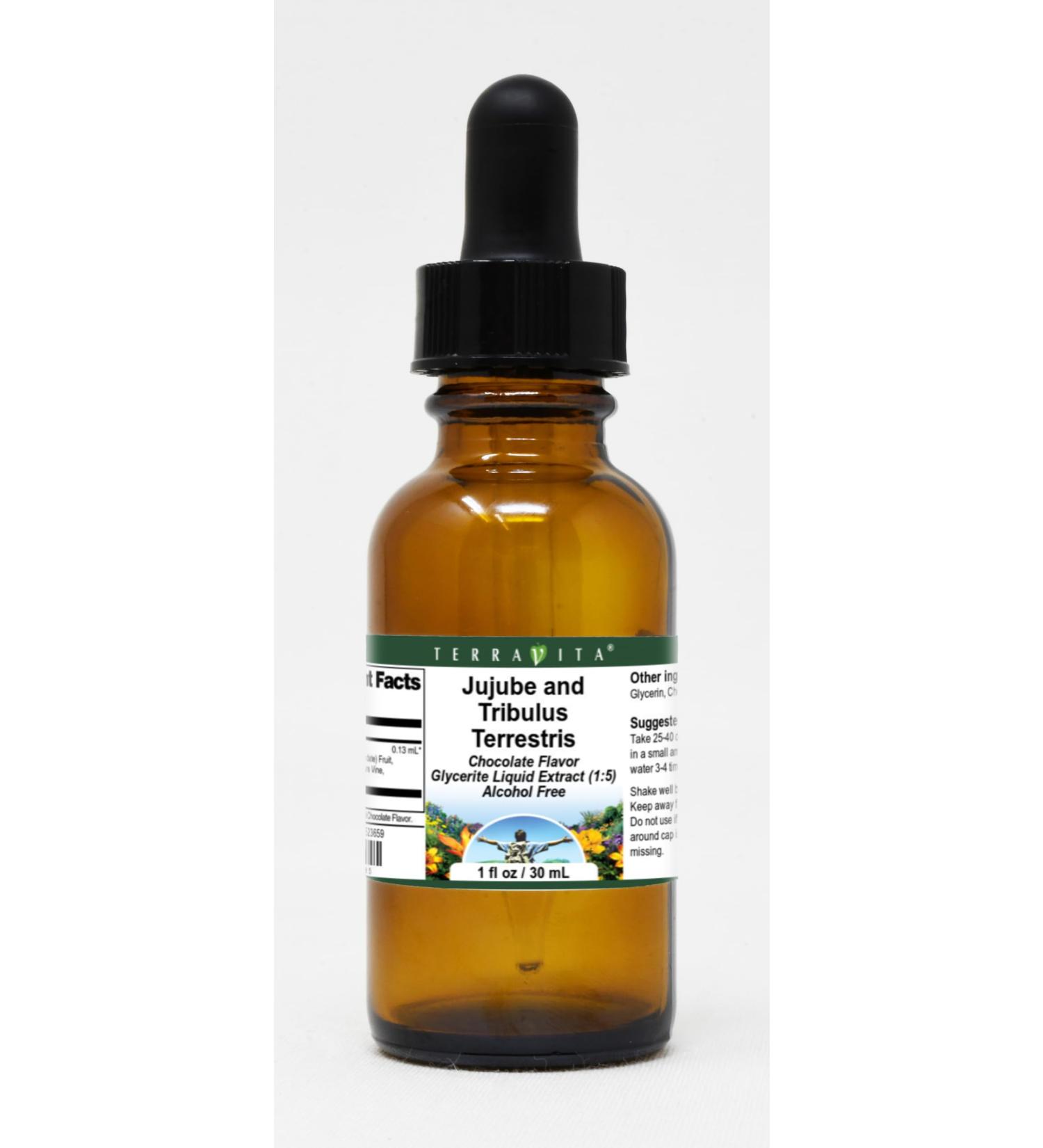 Jujube and Tribulus Terrestris Glycerite Liquid Extract (1:5) - Chocolate Flavored (1 oz ZIN: 523659) - Buy Online on GoSupps.com