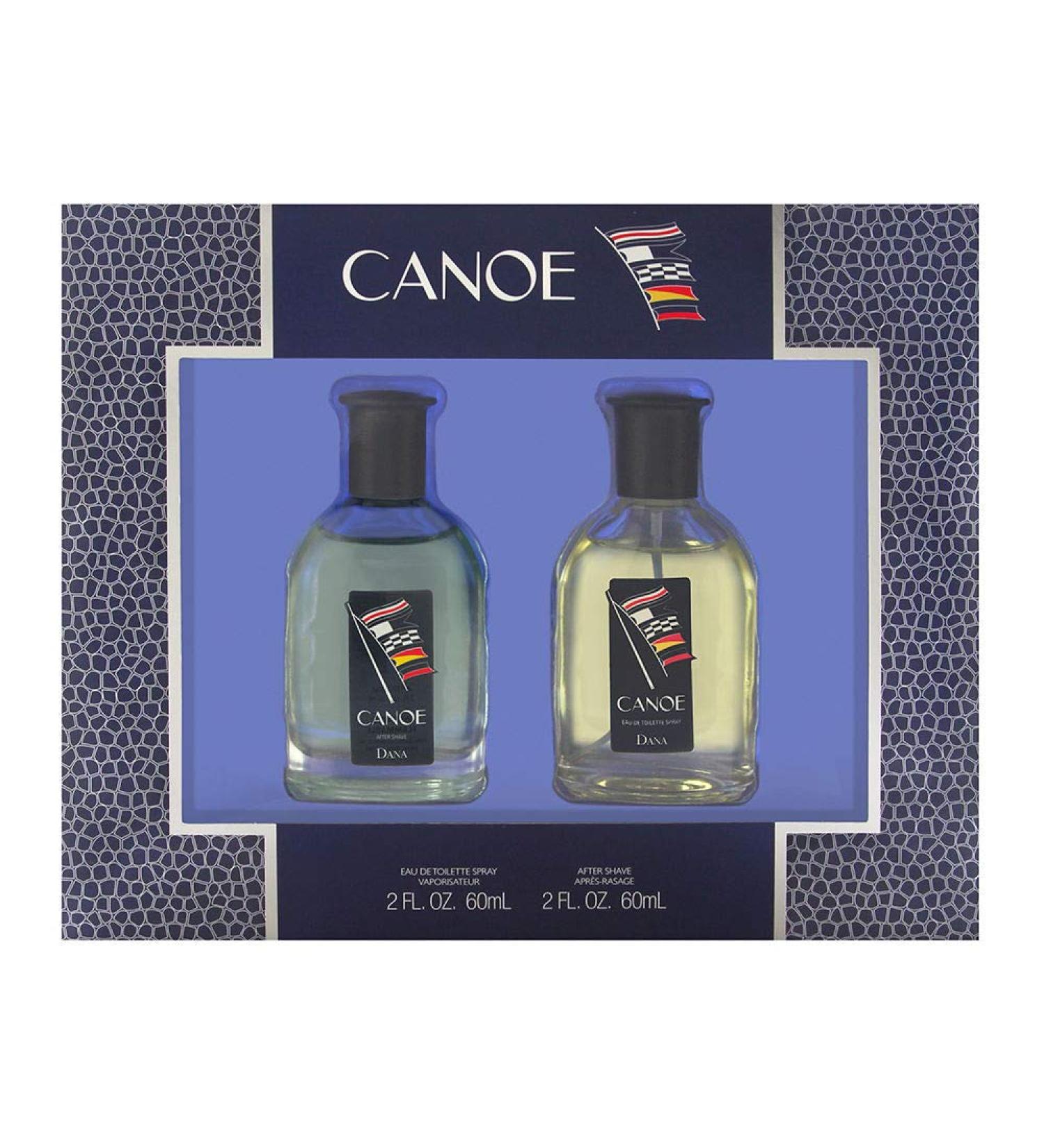 Dana Canoe 2 Piece Set with Eau de Toilette Spray + After Shave Splash for Men 2.0 Ounce - Buy Online on GoSupps.com