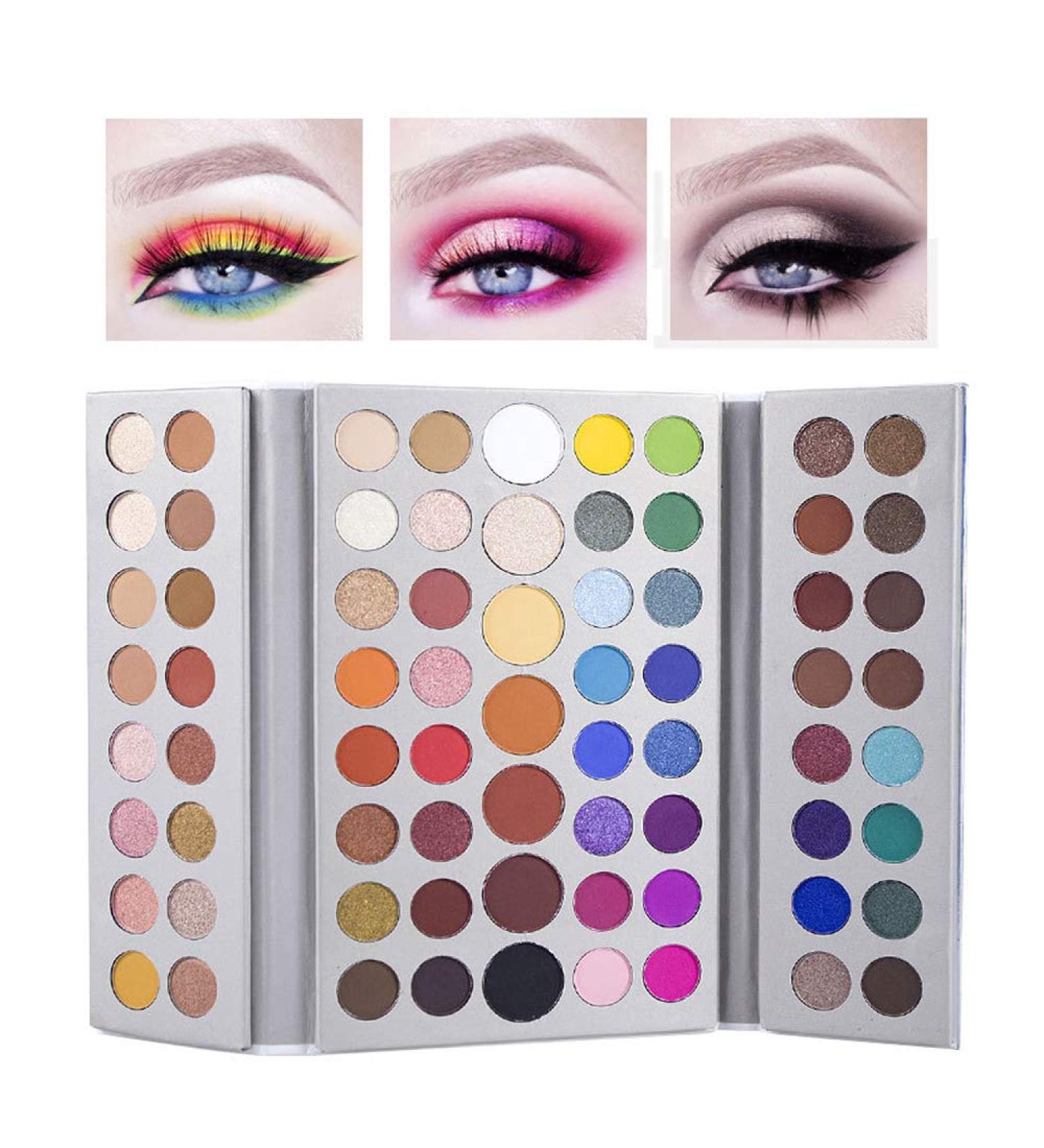 DEERWIN Professional Eyeshadow Palette 71 Shades Pressed Matte and Shimmer Eye Makeup Pallet Highly Pigmented Colorful Powder Long Lasting Waterproof Eye Shadow - Buy Online on GoSupps.com
