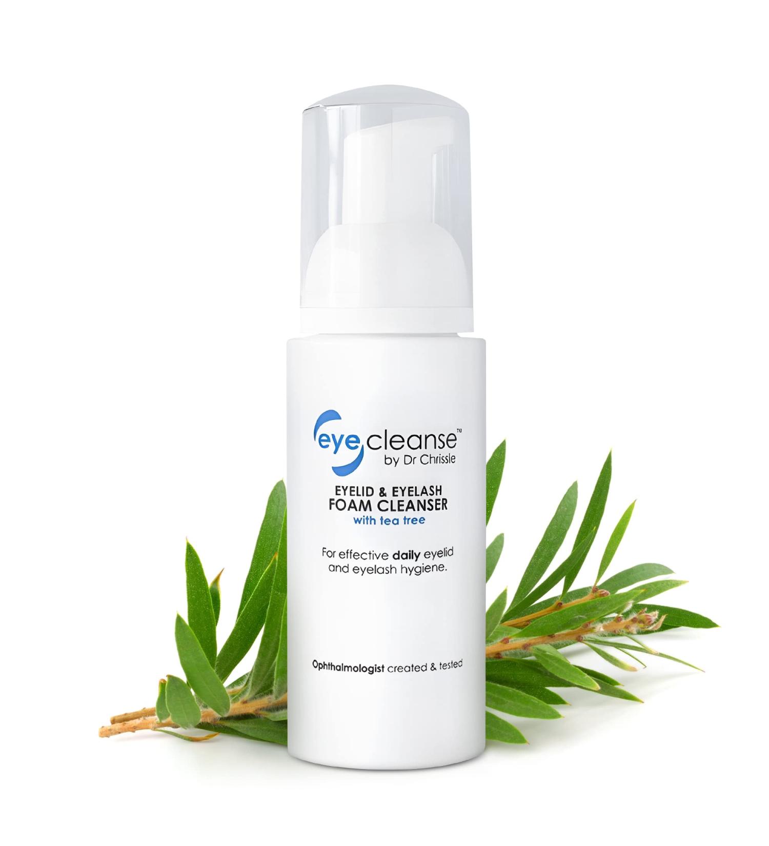 EyeCleanse by Dr Chrissie 50ml - Eyelid and Eyelash Cleanser with Tea Tree Oil for Extensions, Lash Kit Essential, Soothes Tired Eyes - 1.69 Fl Oz - Buy Online on GoSupps.com