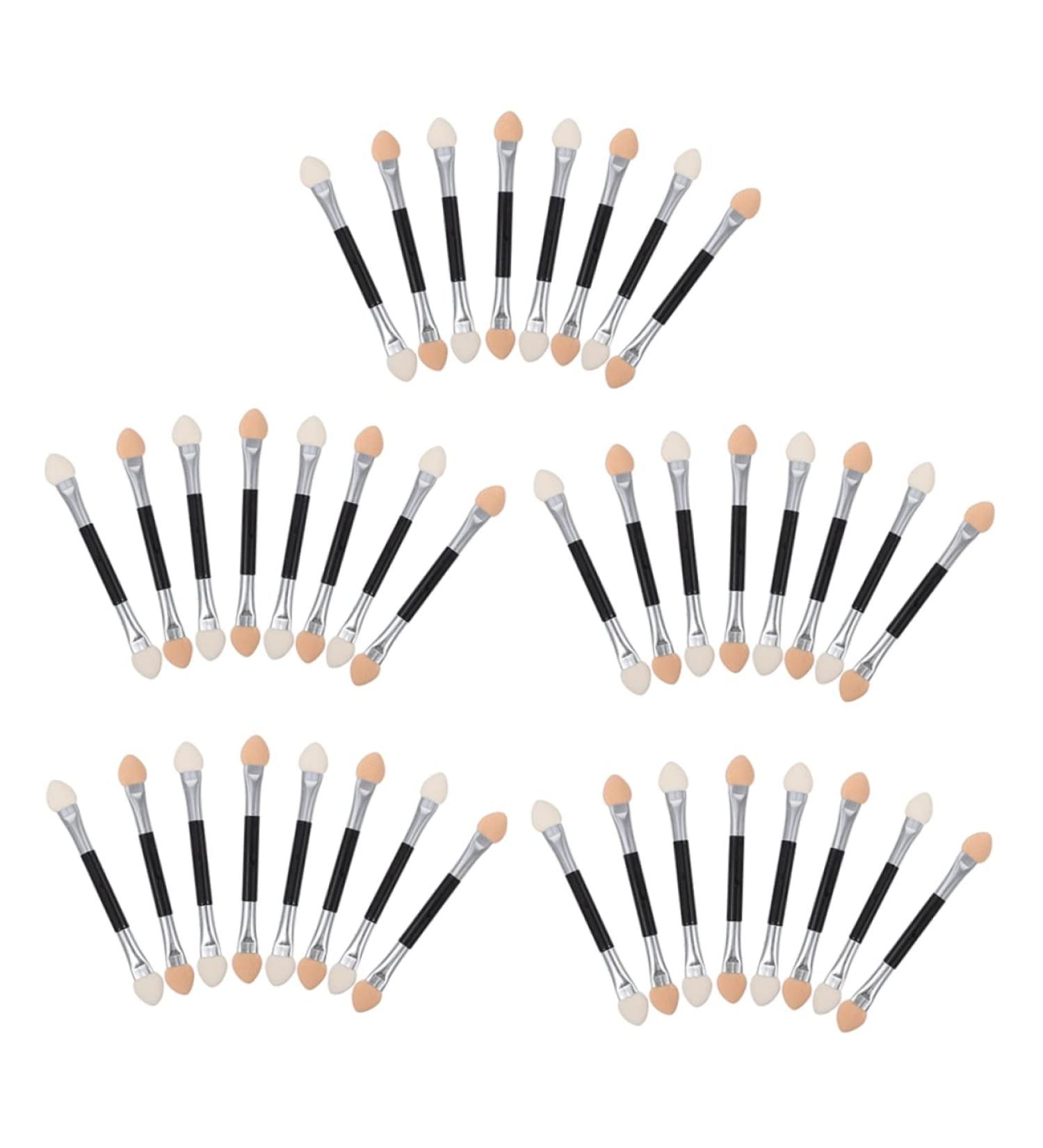 NOLITOY Eyeshadow Applicator 40pcs Latex Eye Shadow Stick Eyeshadow Latex Outfit Cosmetic Brush Double Sided Suite Miss - Buy Online on GoSupps.com