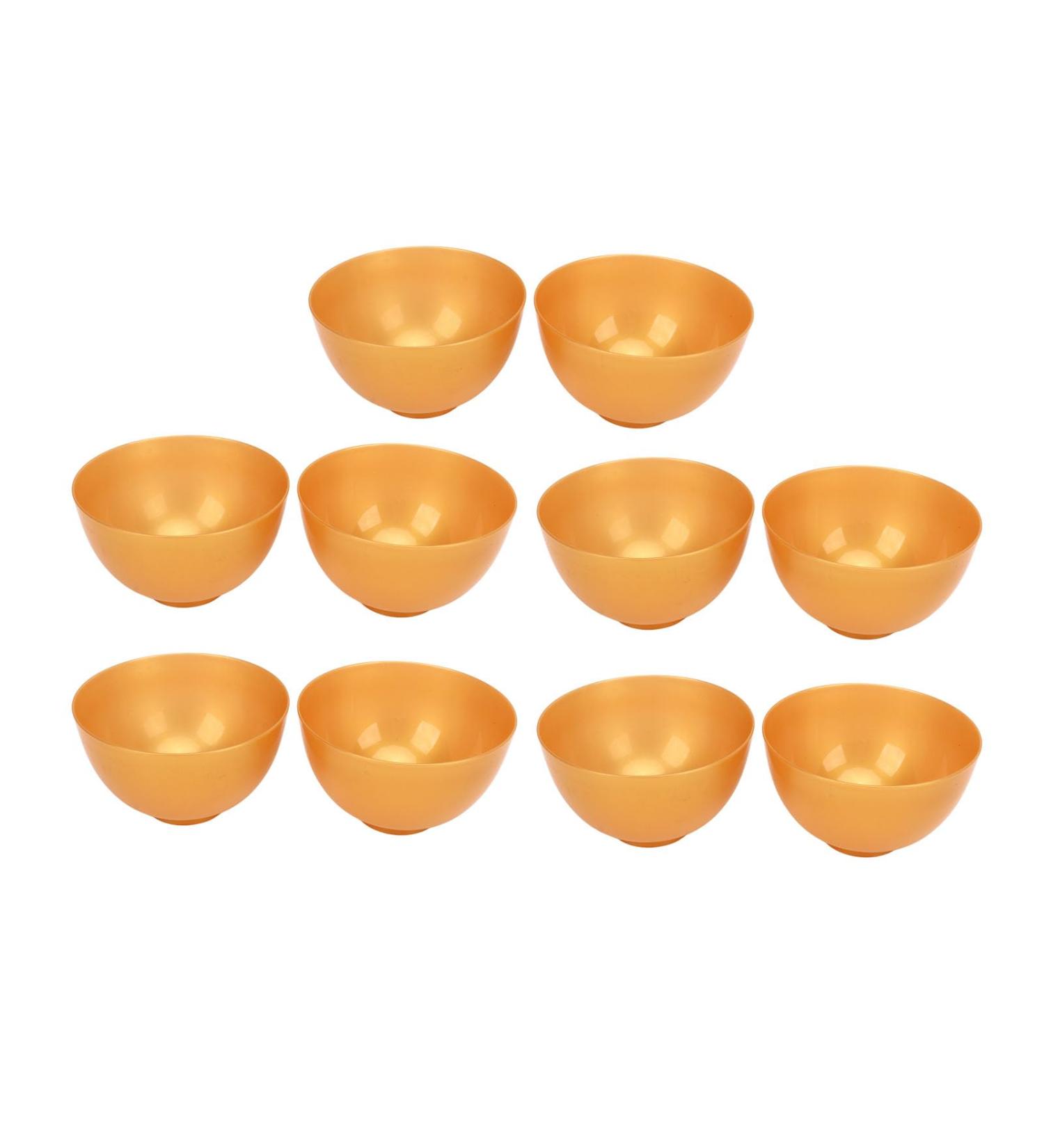 Bol de m lange de masque Facial l ger r utilisable en plastique dor 10 pi ces bol de m lange pour le maquillage - Buy Online on GoSupps.com