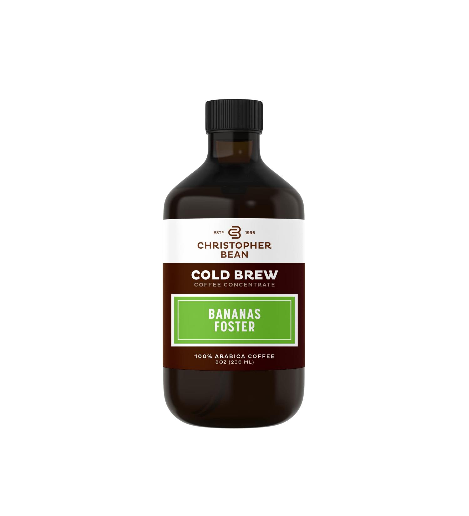 Bananas Foster Cold Brew Concentrate 8oz - Hand Crafted, Unsweetened & 100% Arabica Coffee Extract - Buy Online on GoSupps.com
