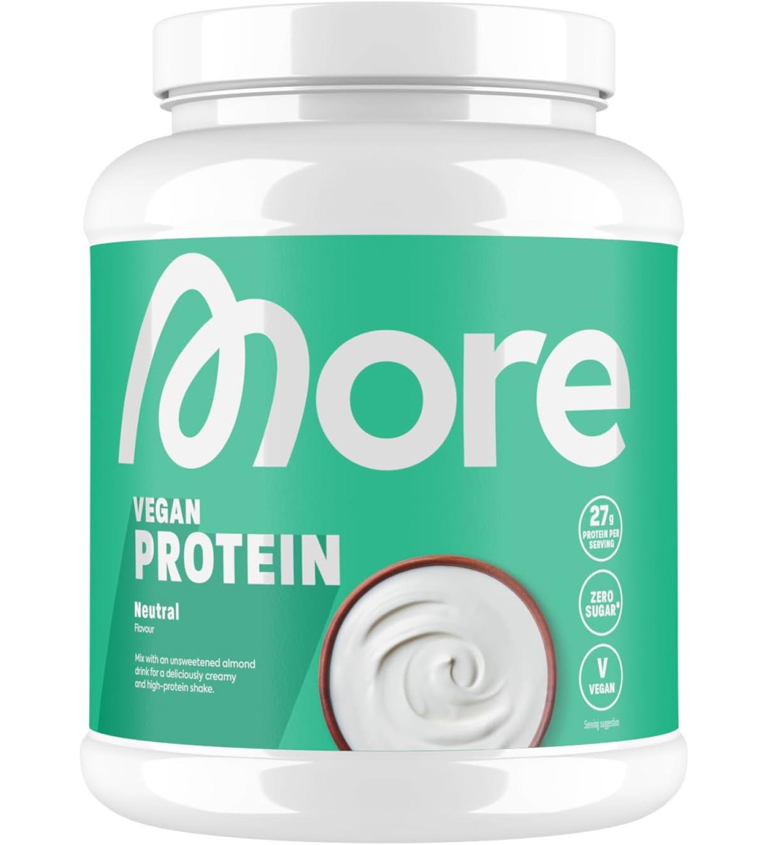 Buy MORE NUTRITION Total Vegan Protein V3 - Unflavoured 600g | Premium Plant-Based Protein for International Shipping - Buy Online on GoSupps.com