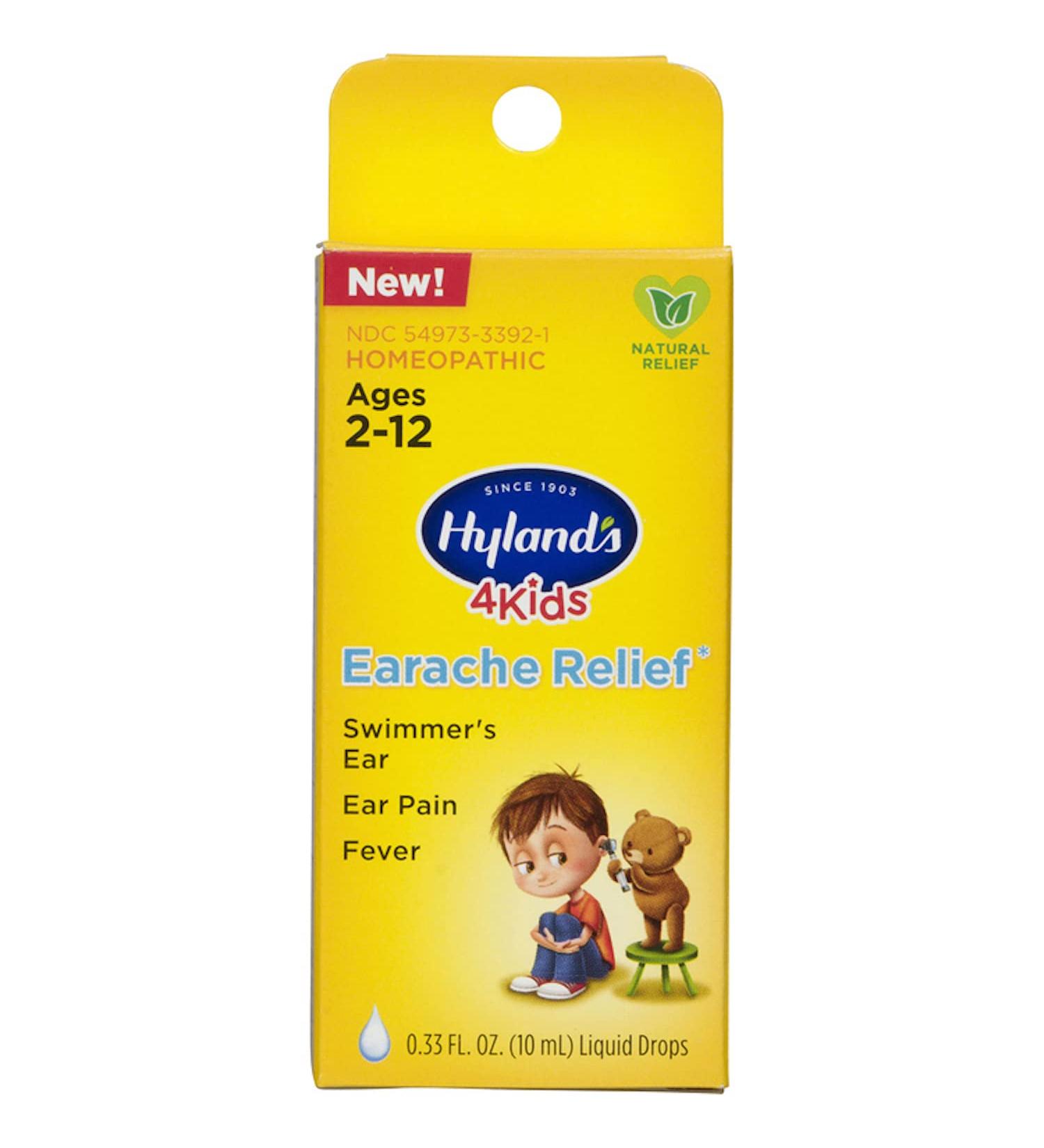 Hyland's Swimmer's Ear Relief Drops - Natural Homeopathic Pain Relief for Kids - 0.33 Fl Oz - Buy Online on GoSupps.com