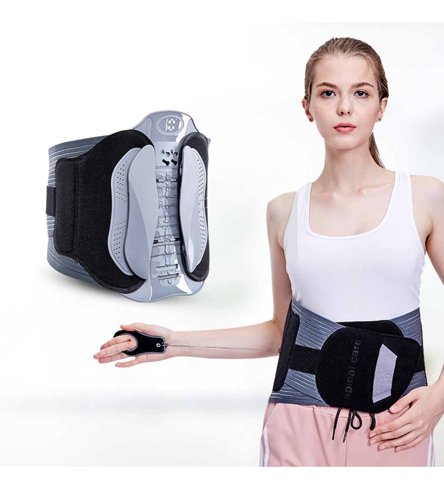 Back Brace for Immediate Relief - Adjustable Lumbar Support for Back Pain Herniated Disc Sciatica & Scoliosis - Breathable Medium Belt - Buy Online on GoSupps.com