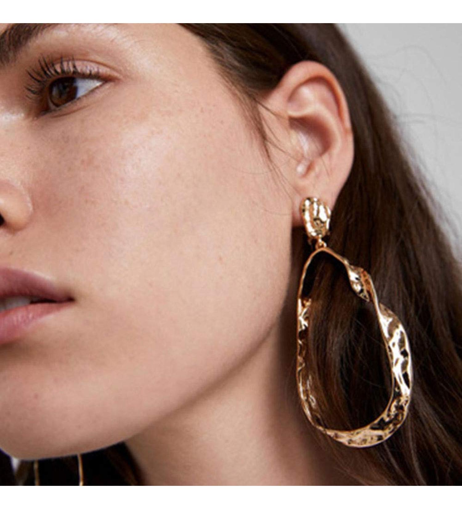 FXmimior Women's Gold Bar Shaped Earrings - Stylish Xmas Hook Mesh Dangle Jewelry - Buy Online on GoSupps.com