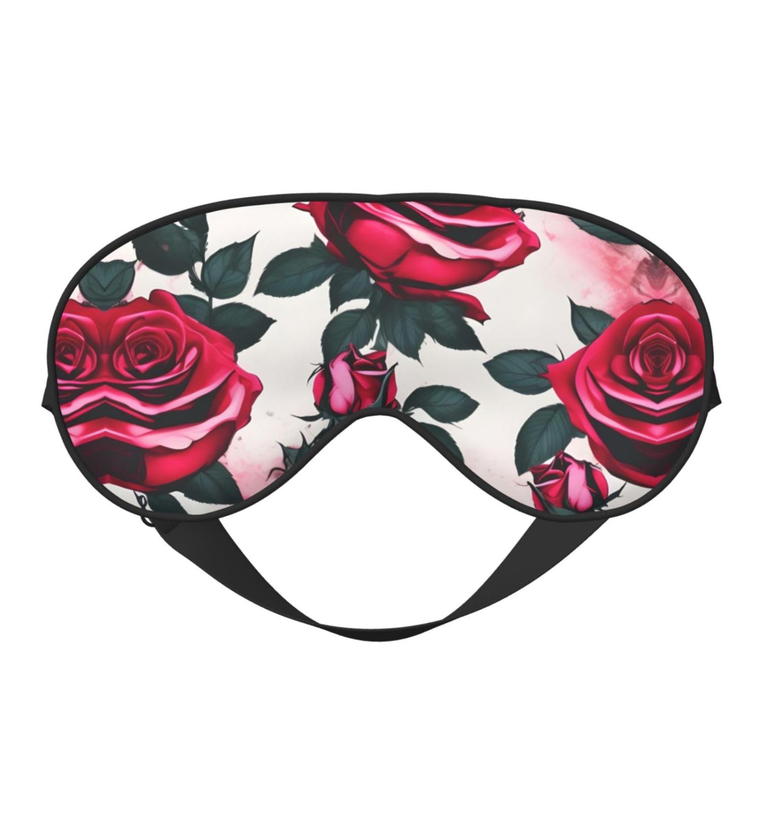 Blossoming Rose Double-Sided Eye Mask | Soft Light Blocking Sleep Mask for Better Sleep Quality - International Shipping Available - Buy Online on GoSupps.com