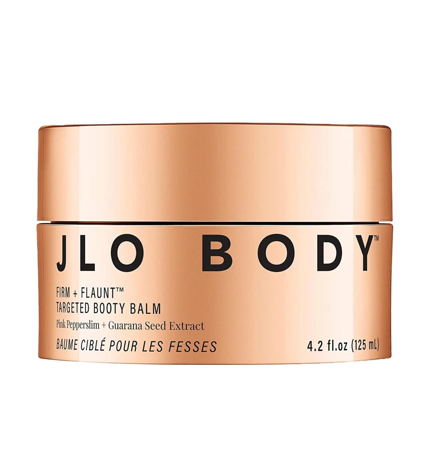JLO BEAUTY Firm + Flaunt Booty Balm - Firms & Hydrates Skin Improves Elasticity for Arms Waist Booty Hips & Thighs | 4.2 oz - Shop Internationally - Buy Online on GoSupps.com
