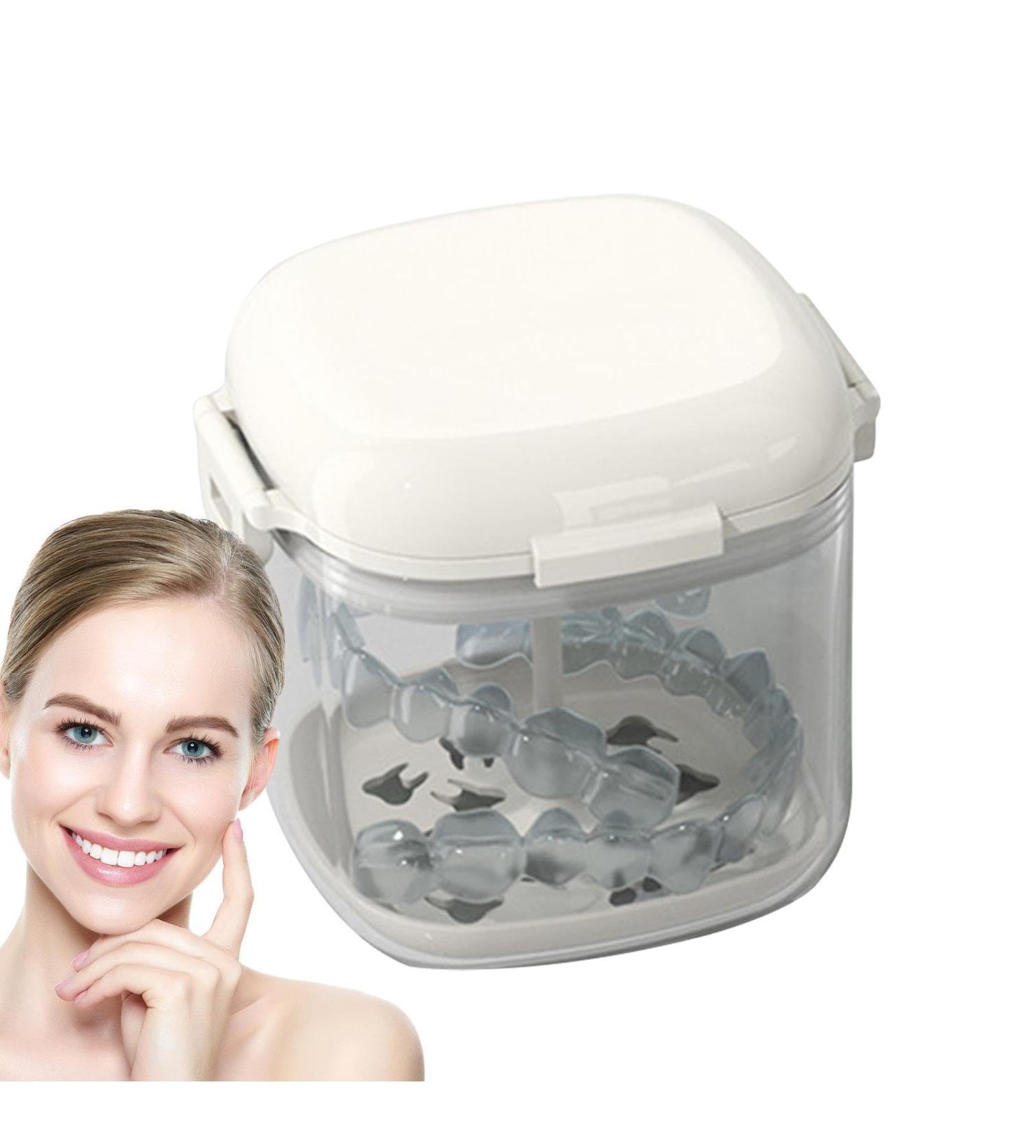 Neflum Night Guard Case - Clear Mouth Protection with Mirror & Brush | Ideal for Travel & Home | Keep Your Retainers Clean - Buy Online on GoSupps.com