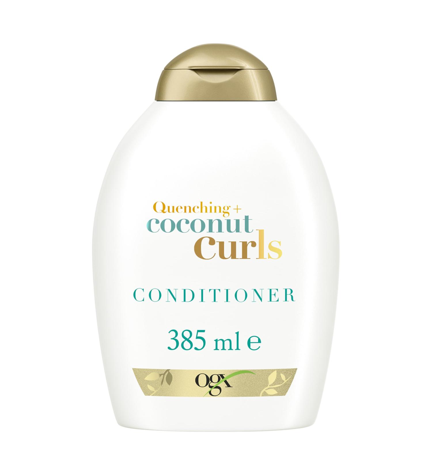 OGX Quenching + Coconut Curls Conditioner 385ml - Sulfate-Free Moisturizing Curl Care with Coconut Oil Lemon Oil & Honey - Buy Online on GoSupps.com