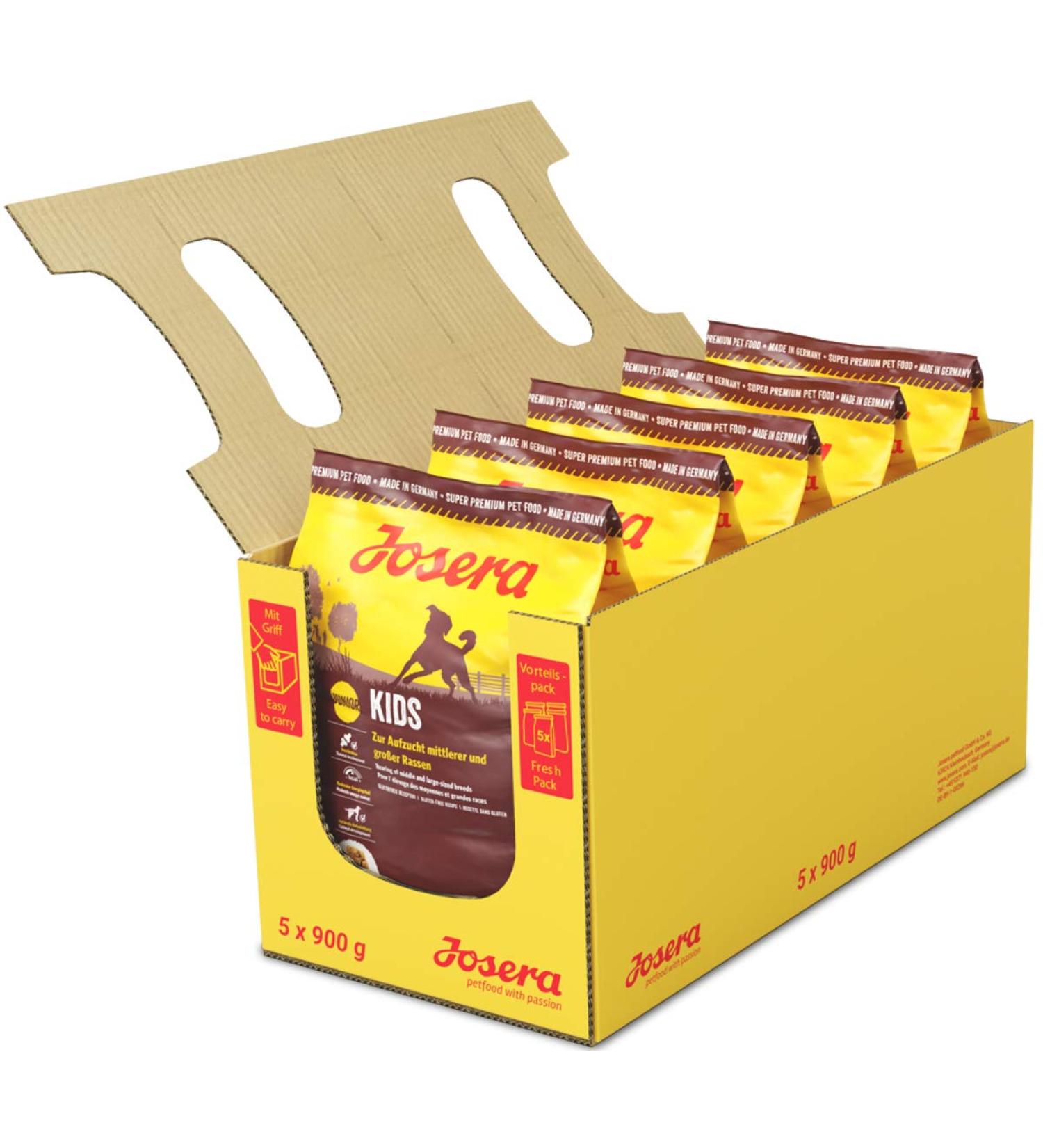 Josera Kids Puppy Food (5 x 900g) | Super Premium Dry Food for Medium & Large Breeds | Wheat-Free | Best Choice for Growing Dogs - Buy Online on GoSupps.com