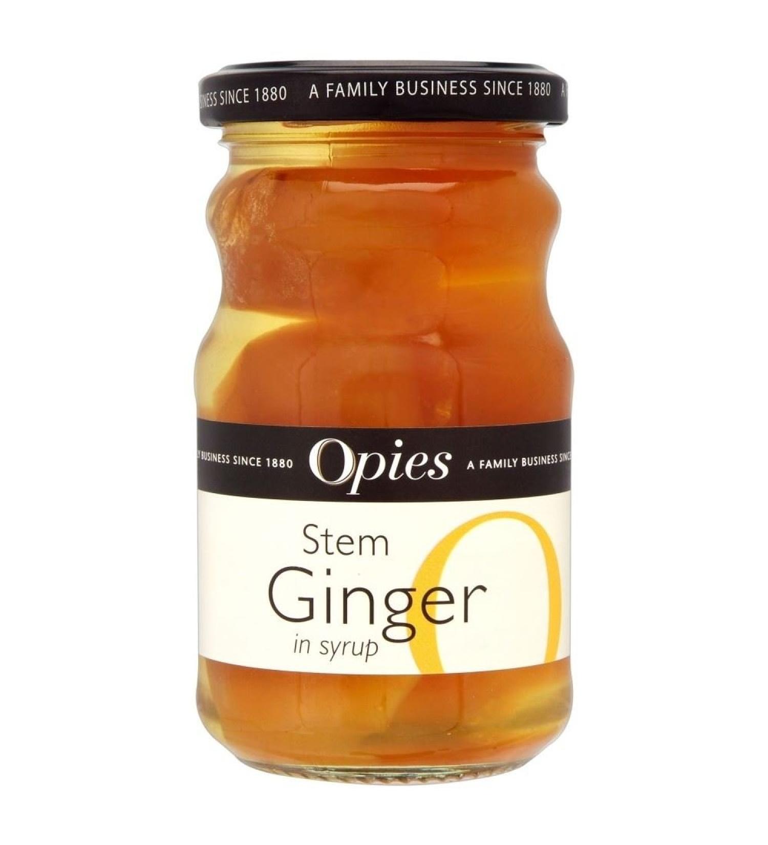 Opies Stem Ginger in Syrup (280g) - Pack of 2 9.87 Ounce (Pack of 2)