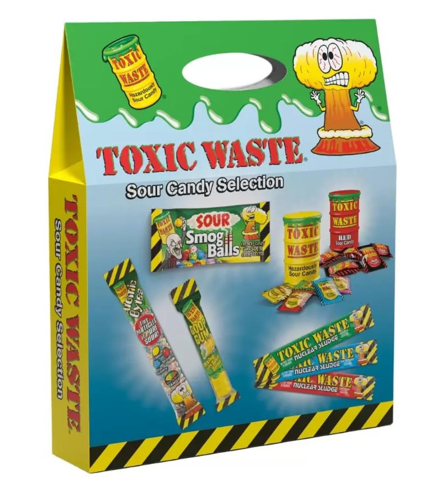 Toxic Waste Sour Candy Selection Pack - Box - American sweets Christmas Selection Hamper 295g - Very sour USA Import