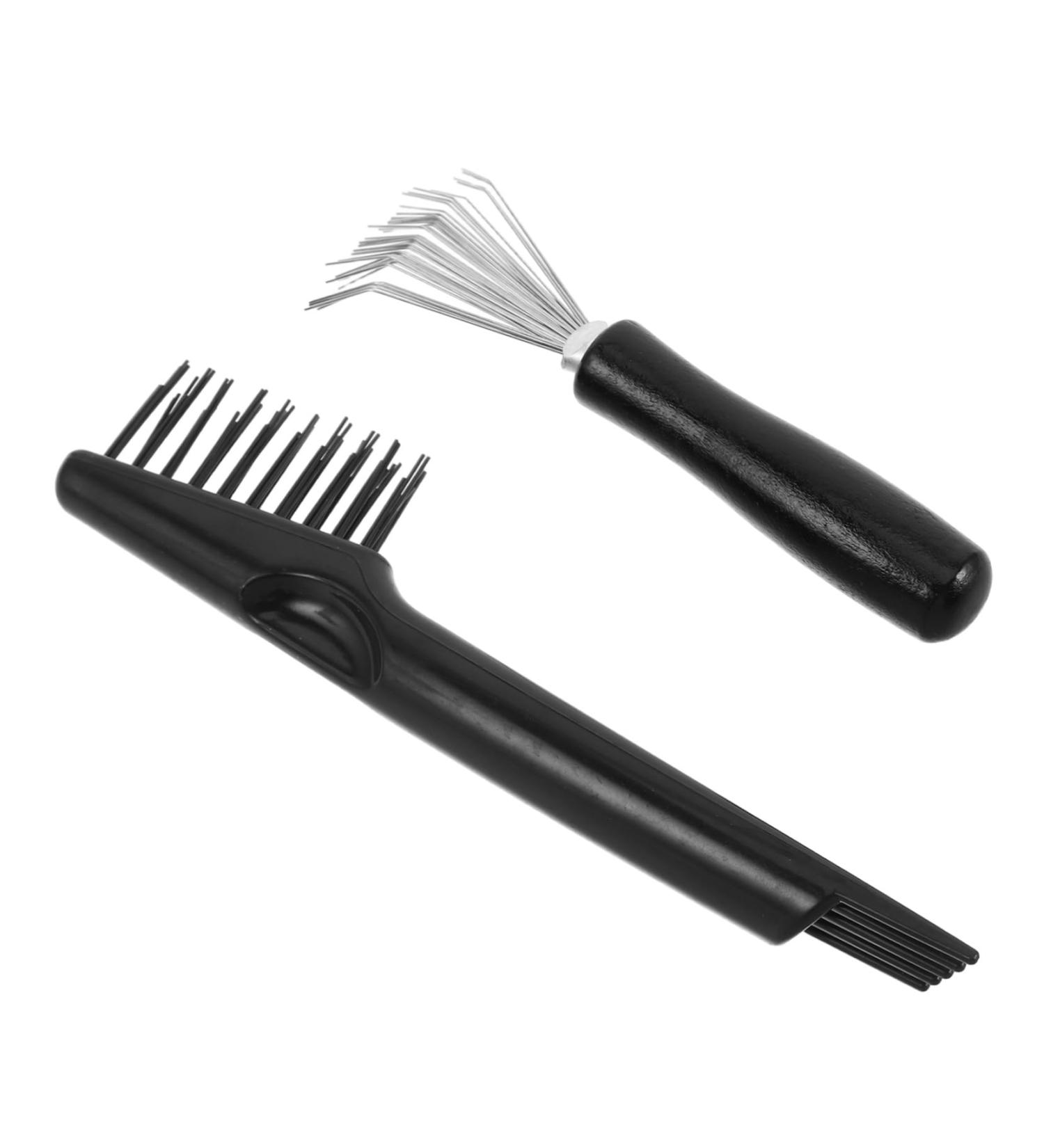 FRCOLOR 2pi ces Nettoyeur De Brosse Cheveux Avec Peigne Et R teau M tallique Pour liminer La Poussi re Poils Kit De Nettoyage Pour Brosses Cheveux - Buy Online on GoSupps.com