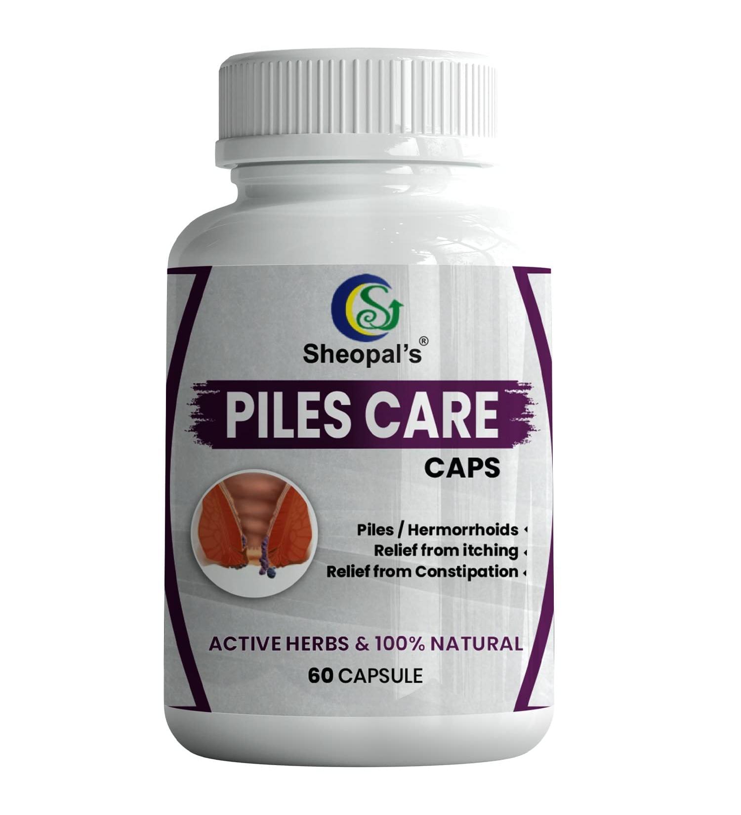 Miri Iles Care Fast Relief: Ayurvedic Hemorrhoid Support Piles Medicine - 60 Capsules - Buy Online on GoSupps.com