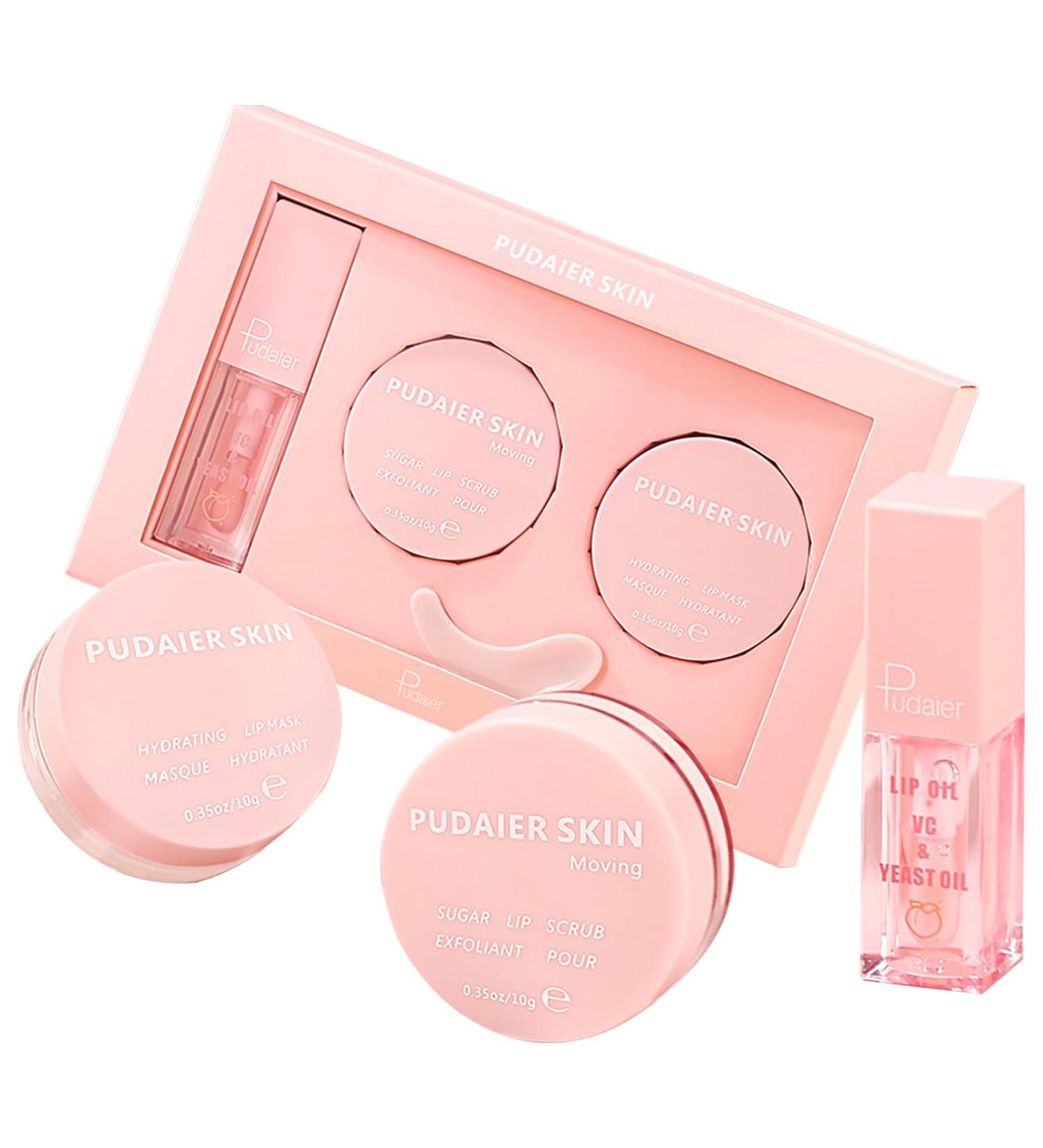 MKNZOME Lip care set lip balm and lip scrub lip care for day and night lip care reduces lip lines and wrinkles A02 - Buy Online on GoSupps.com