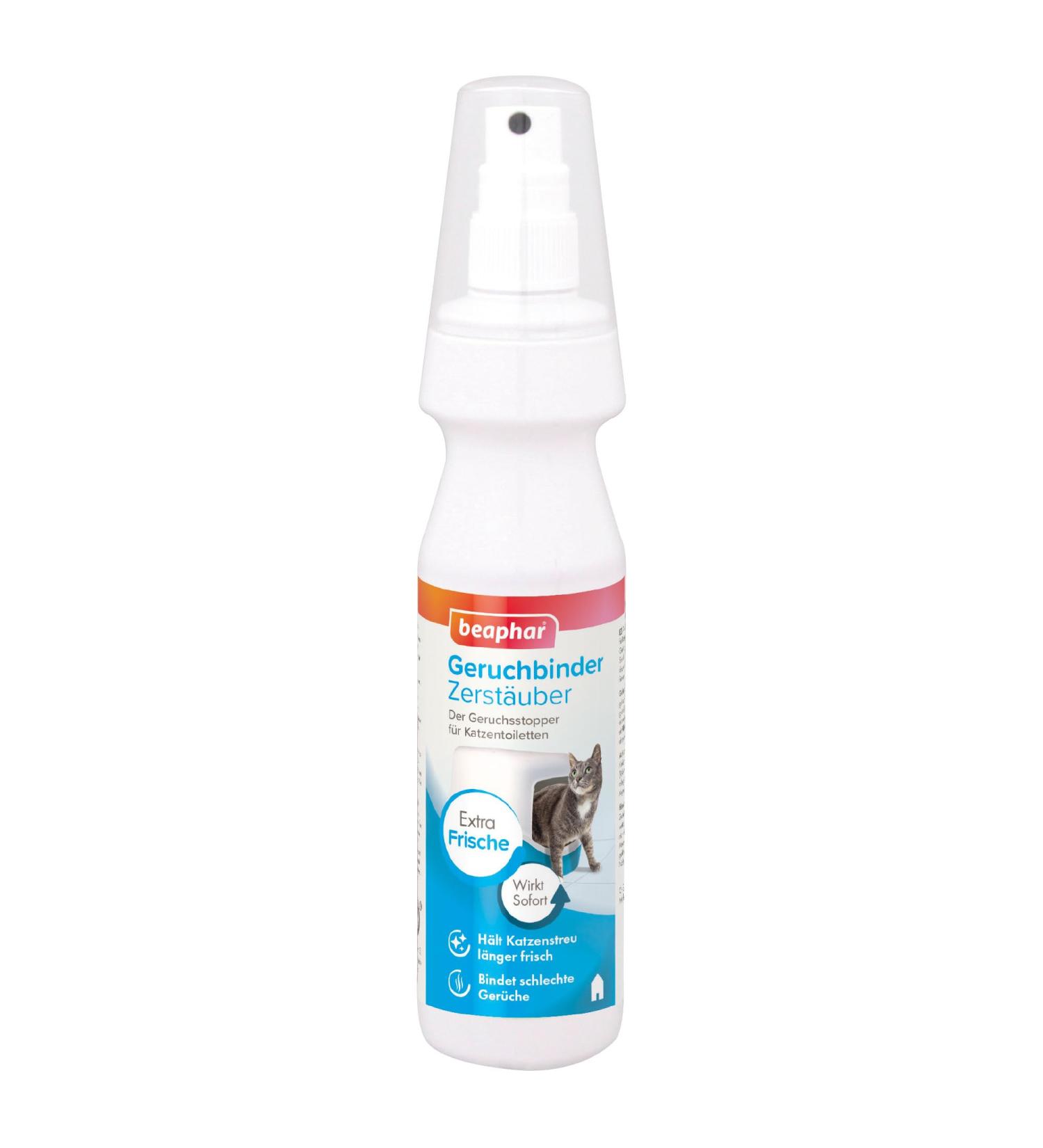 Beaphar Odor Binder Atomizer for Cat Toilets | Instant Freshness & Odor Control | 150ml Deodorizing Spray - Buy Online on GoSupps.com