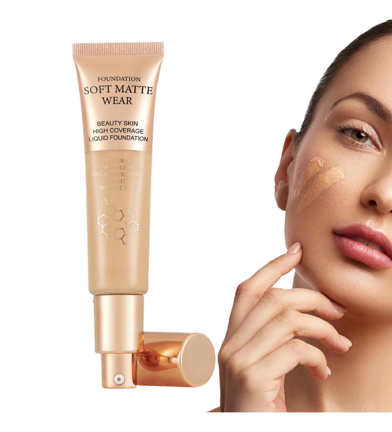 Liquid foundation color color-changing foundation light spectrum waterproof 30ml medium to full coverage SPF50+ long-lasting and durable for women - Buy Online on GoSupps.com