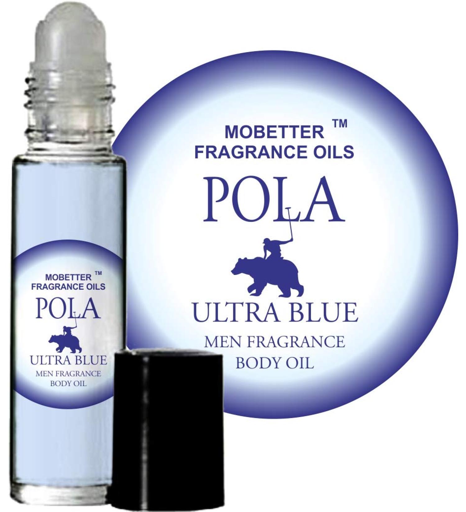 Pola Ultra Blue Cologne Body Oil for Men (10ml Roll On) by MoBetter Fragrance Oils