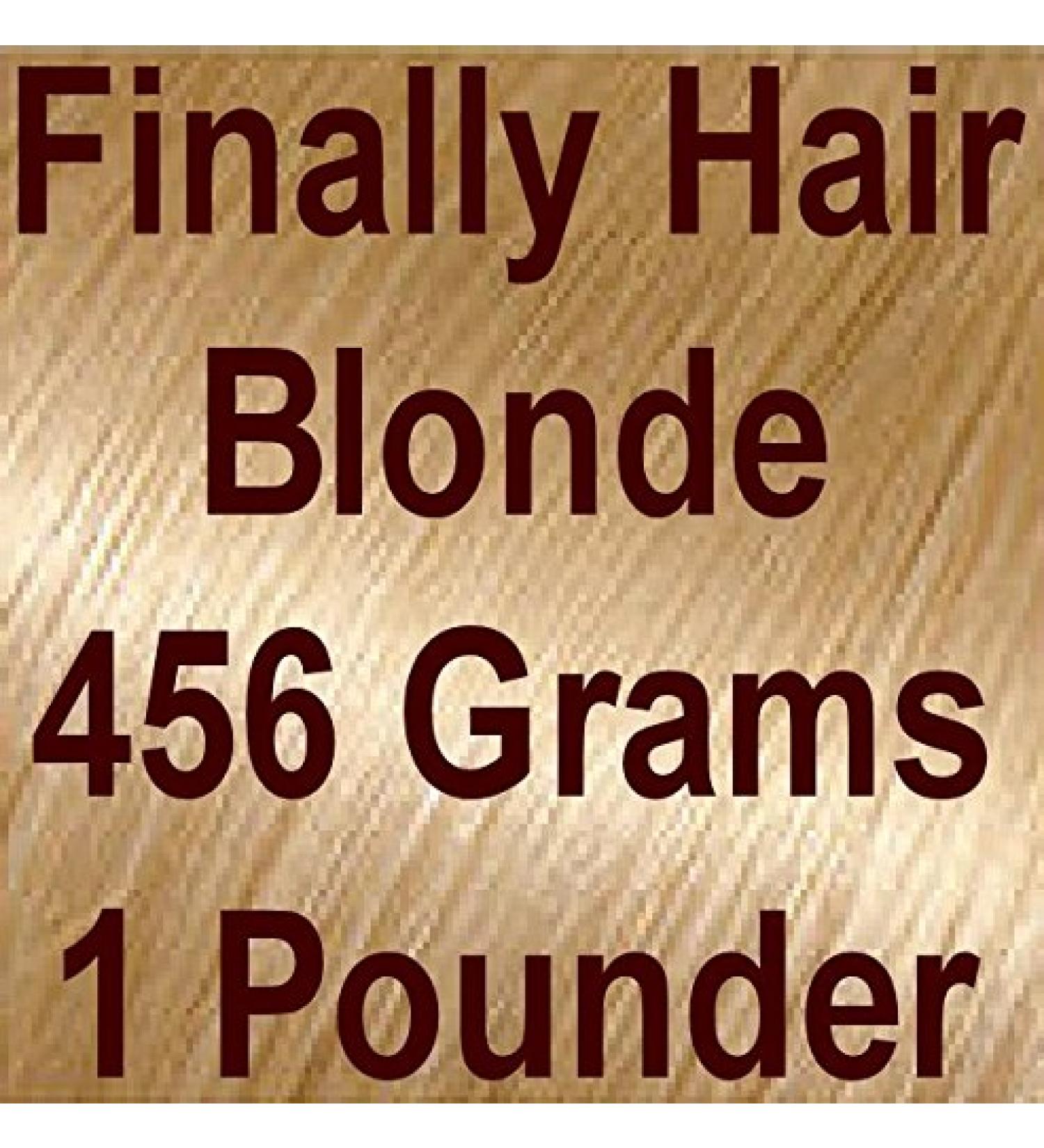 BLONDE (light blonde) Finally Hair Hair Fiber Refill 456 Grams Full Pounder For Hair Loss Concealing by Finally Hair