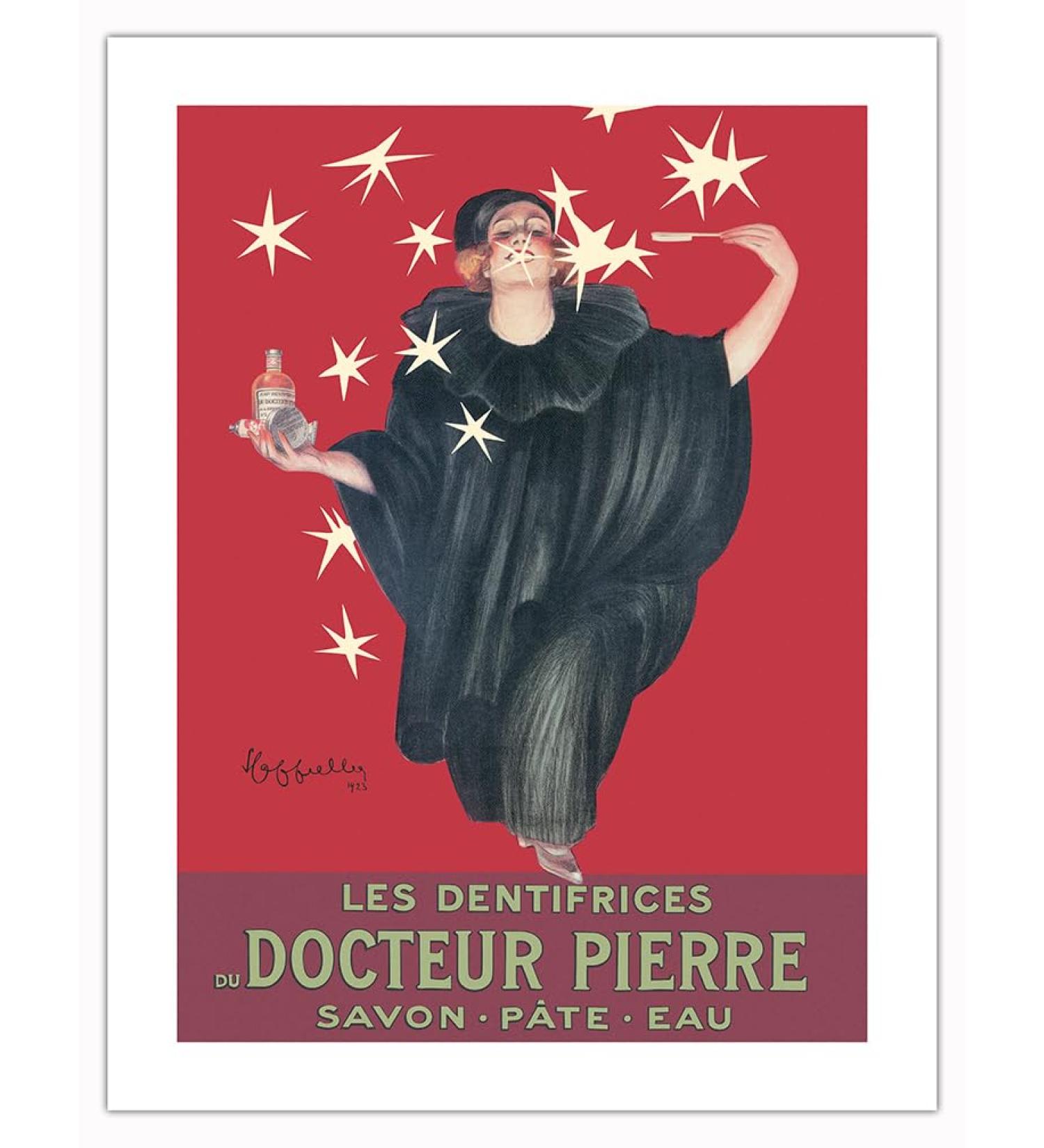 Vintage French Advertising Poster by Leonetto Cappiello - Docteur Pierre's Soap Toothpaste | 17x22in Unframed Art Print on Premium Bamboo Paper - Buy Online on GoSupps.com