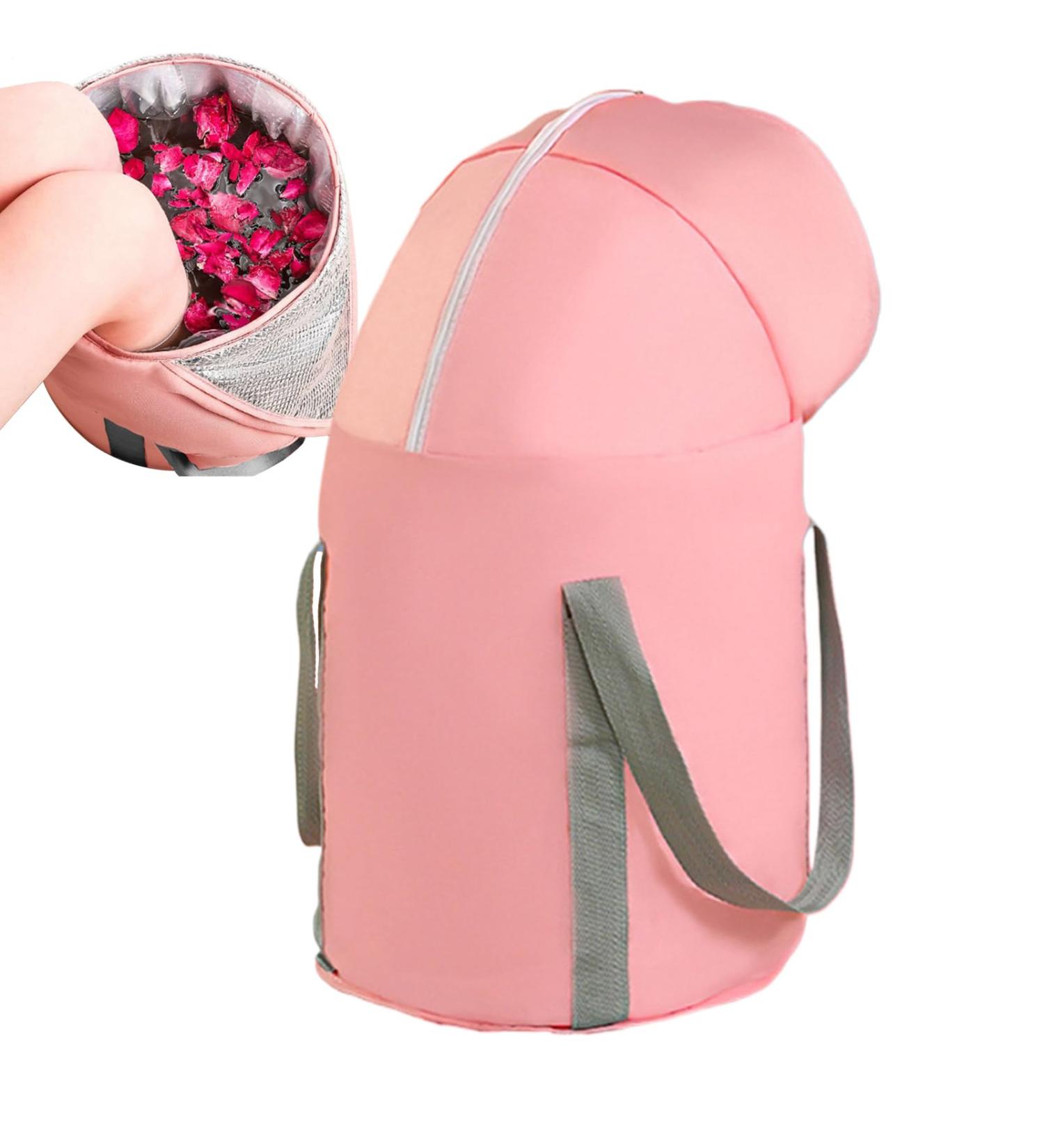 Bol De Bain De Pieds Spa Pliable De 25 98 Pouces Trempage des Pieds De Voyage | Seau De Bain pour Pied en Papier D'aluminium Serg avec Rabat Fermeture clair Manchette lastique R sistant Rose - Buy Online on GoSupps.com