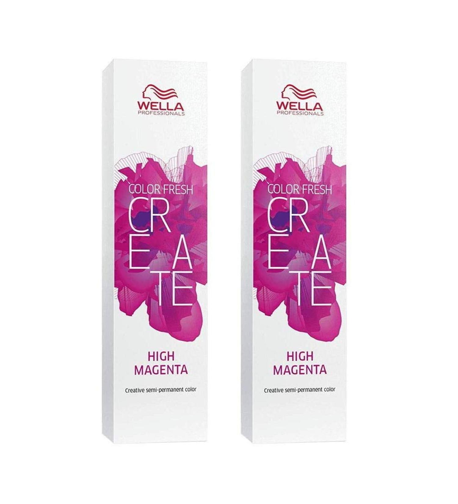 Pack of 2 Wella Color Fresh Create direct dye High Magenta 60 ml