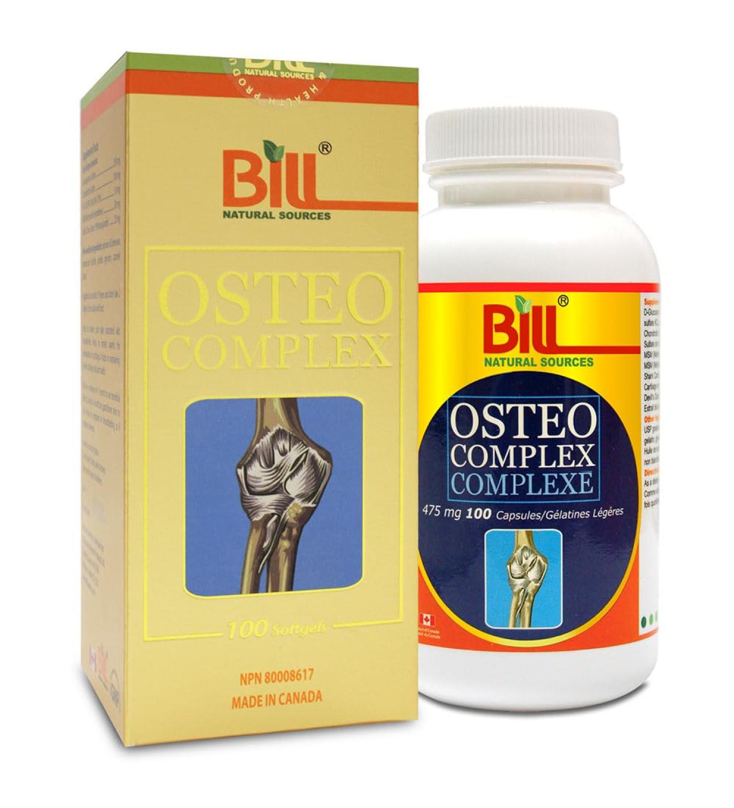 BILL Natural Sources Osteo Complex 100 Softgels - Buy Online on GoSupps.com