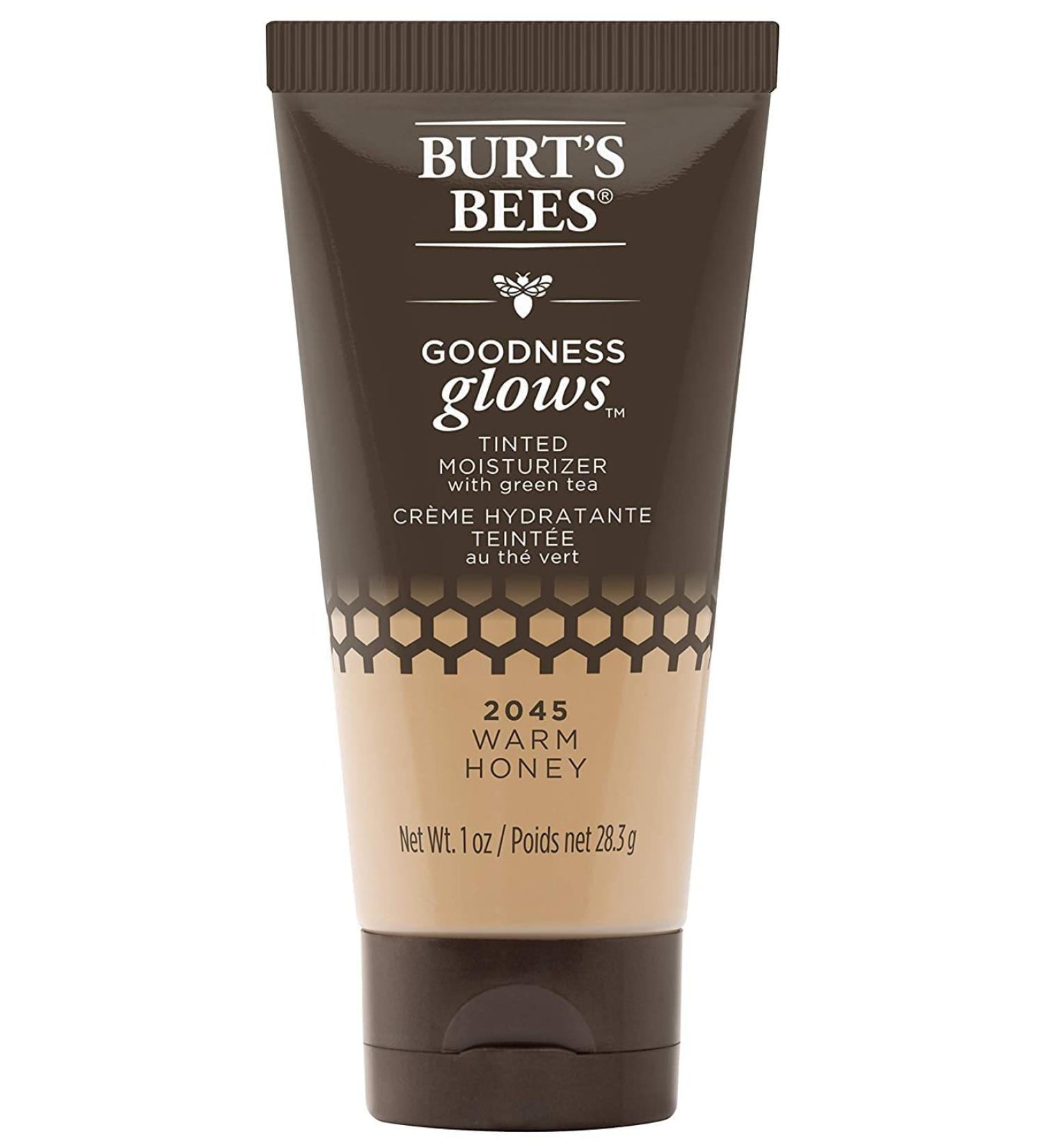 Burt's Bees Goodness Glows Tinted Moisturizer - Warm Honey 1.0oz | Antioxidant-Rich Formula - Buy Online on GoSupps.com