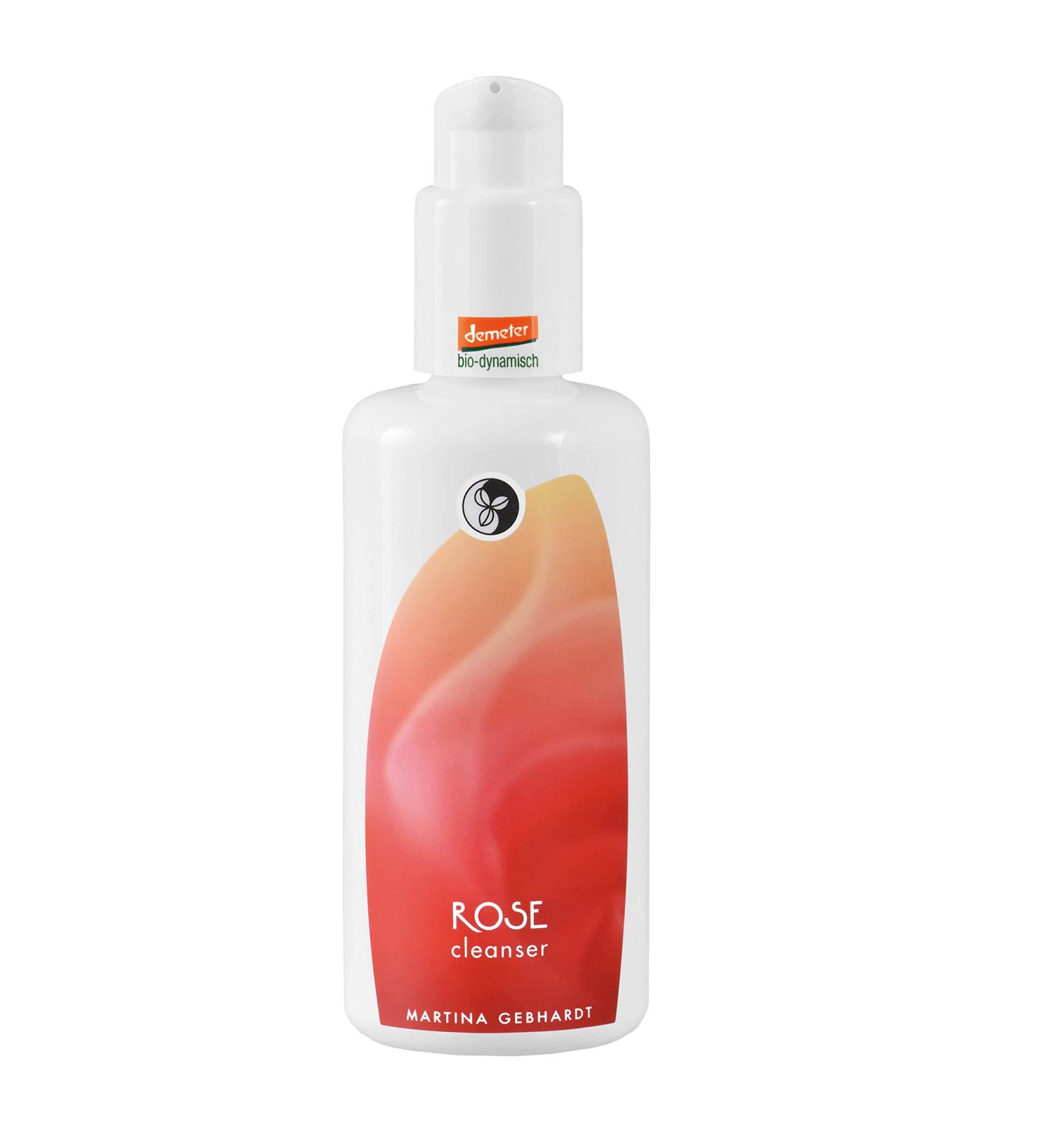 Martina Gebhardt Rose Cleanser 150ml | Bio-Cleansing Milk for Dry & Sensitive Skin | Gentle Natural Face Cleanser with Rose Oil | Vegan Natural Cosmetics - Buy Online on GoSupps.com