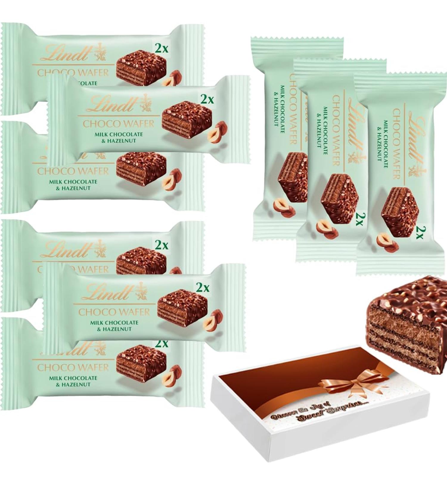 Milk Chocolate Wafer Bar With Roasted Hazelnuts 10 x 30g With Gift Box - Snack-Sized Bar - Buy Online on GoSupps.com