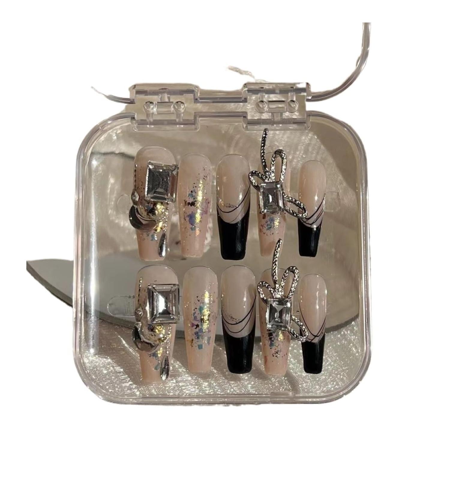 Temperament enhancement manicure design sense hand-painted French hand-worn armor memento mori explosions.(S) - Buy Online on GoSupps.com