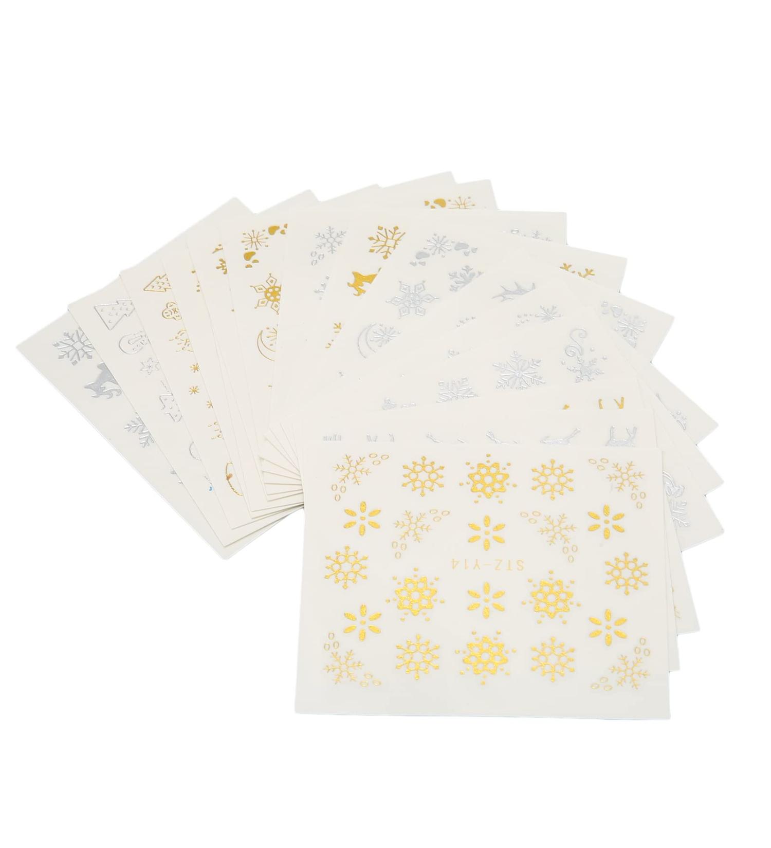 Nail Art Stickers Easy Remove Professional Easy Use 16 Sheets Nail Christmas Decals for Christmas Holiday - Buy Online on GoSupps.com
