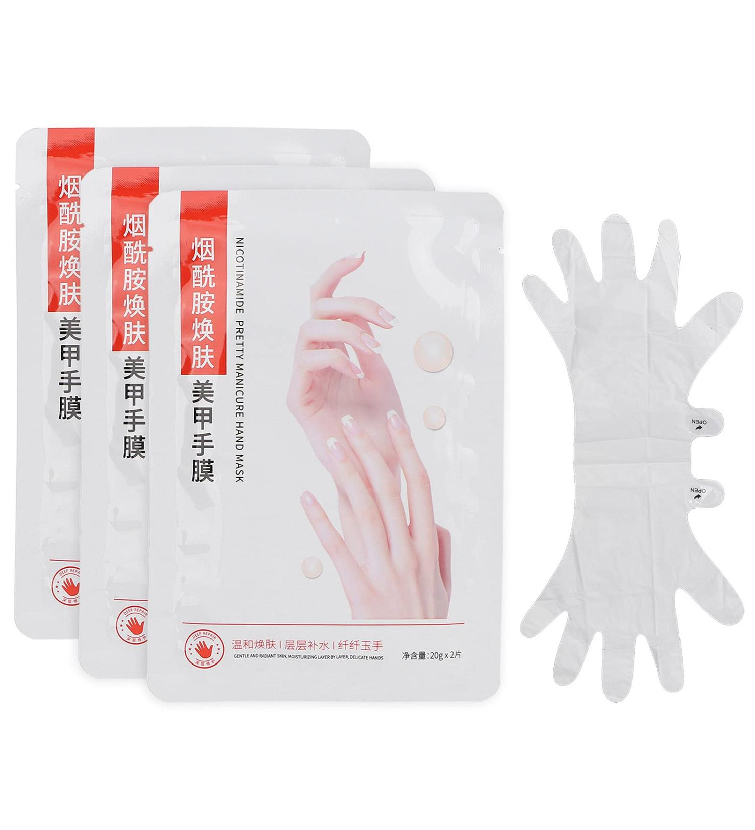 6 Pairs Organic Moisturizing Hand Mask - Hydrating & Repairing Peeling Masks for Dry Hands - Buy Online on GoSupps.com
