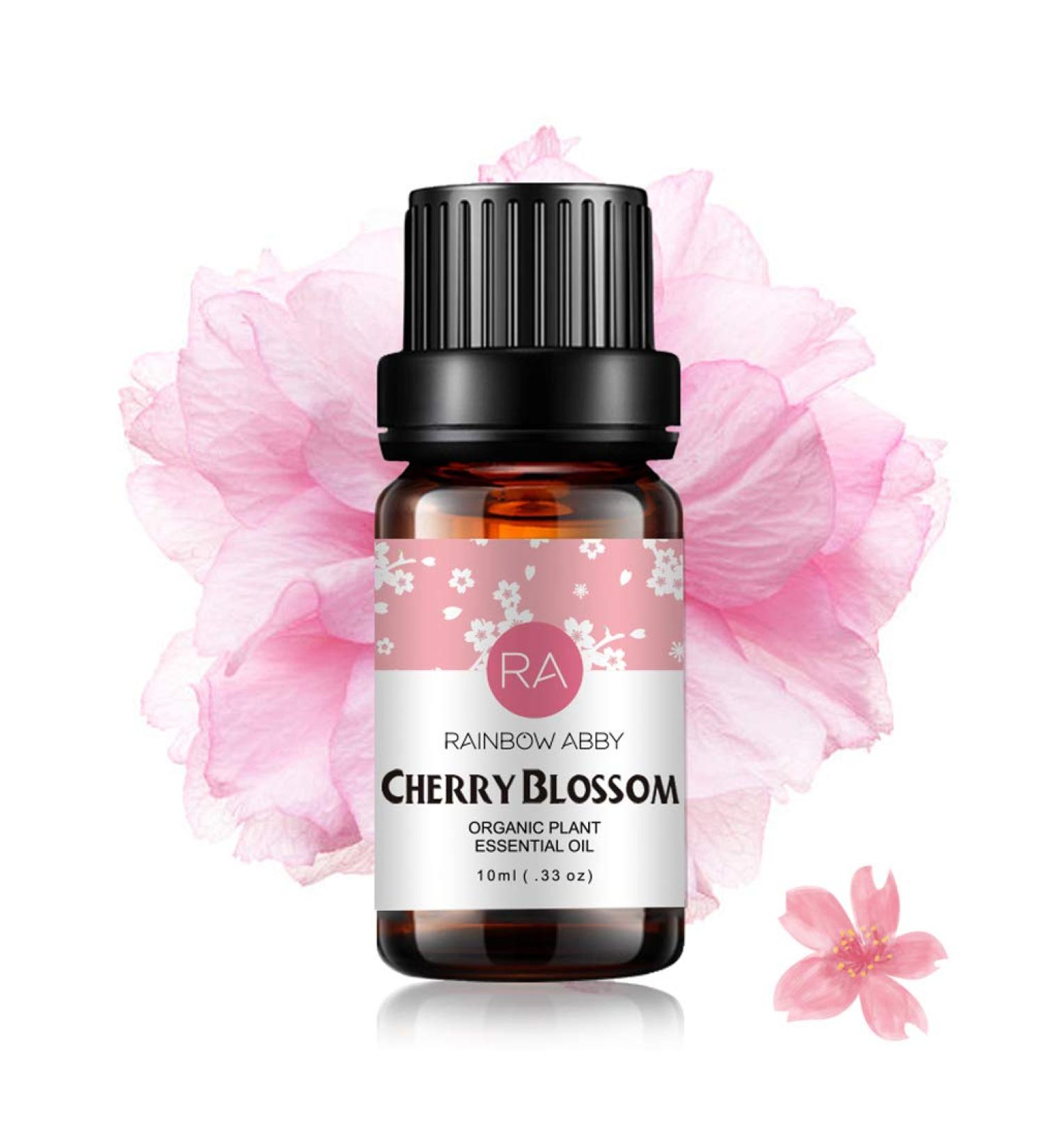 Cherry Blossom Essential Oil 10ML - 100% Pure Organic Natural Flower Oil for Diffuser, Massage, Skin Care, and Sleep - Buy Online on GoSupps.com